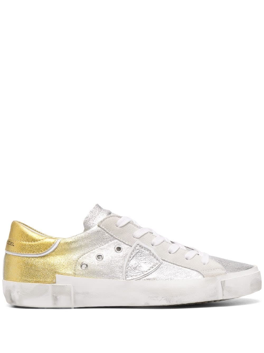 Philippe Model Low Sneakers In Gradient-effect Leather