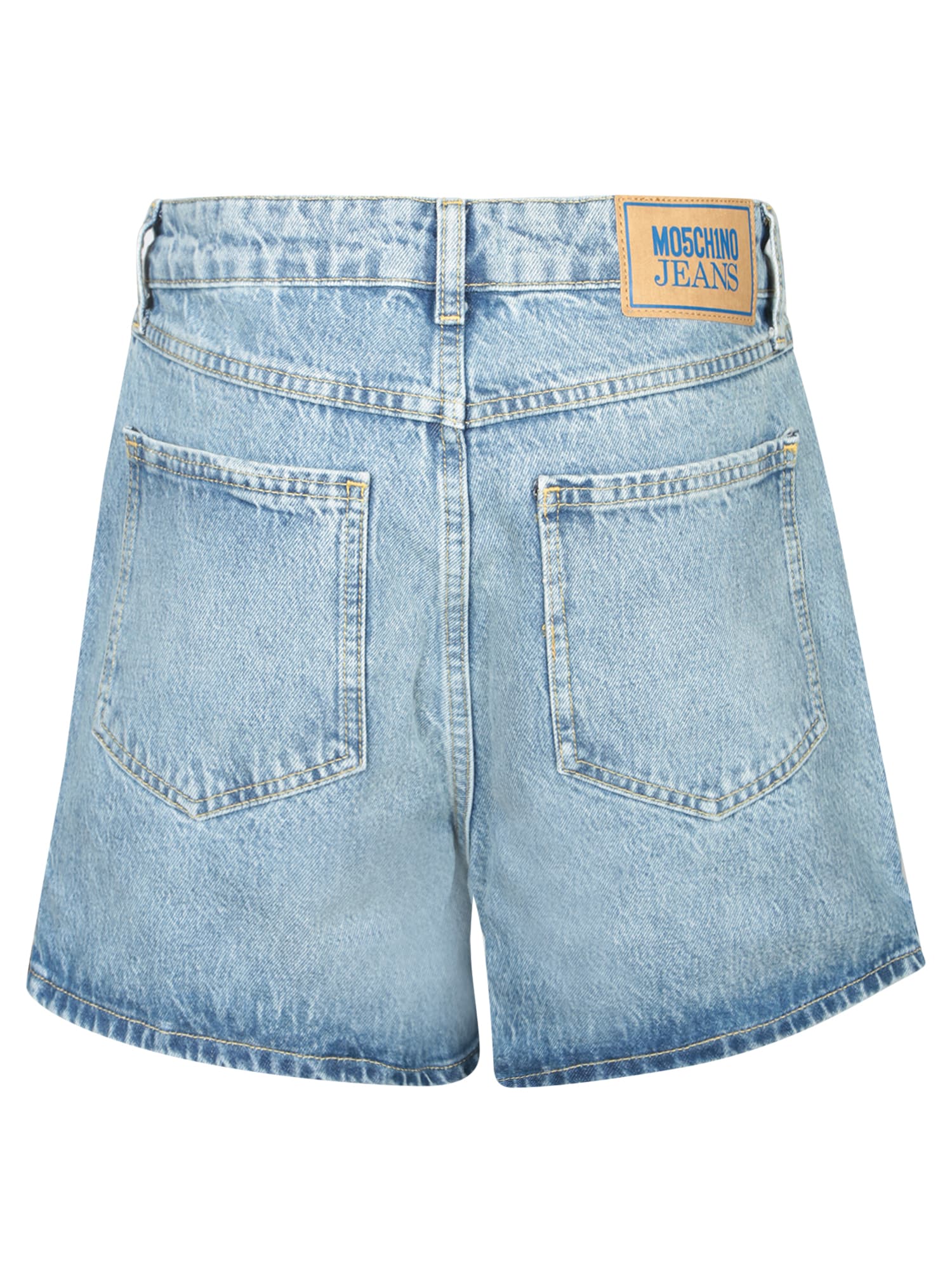 M05ch1n0 Jeans Blue Denim Shorts
