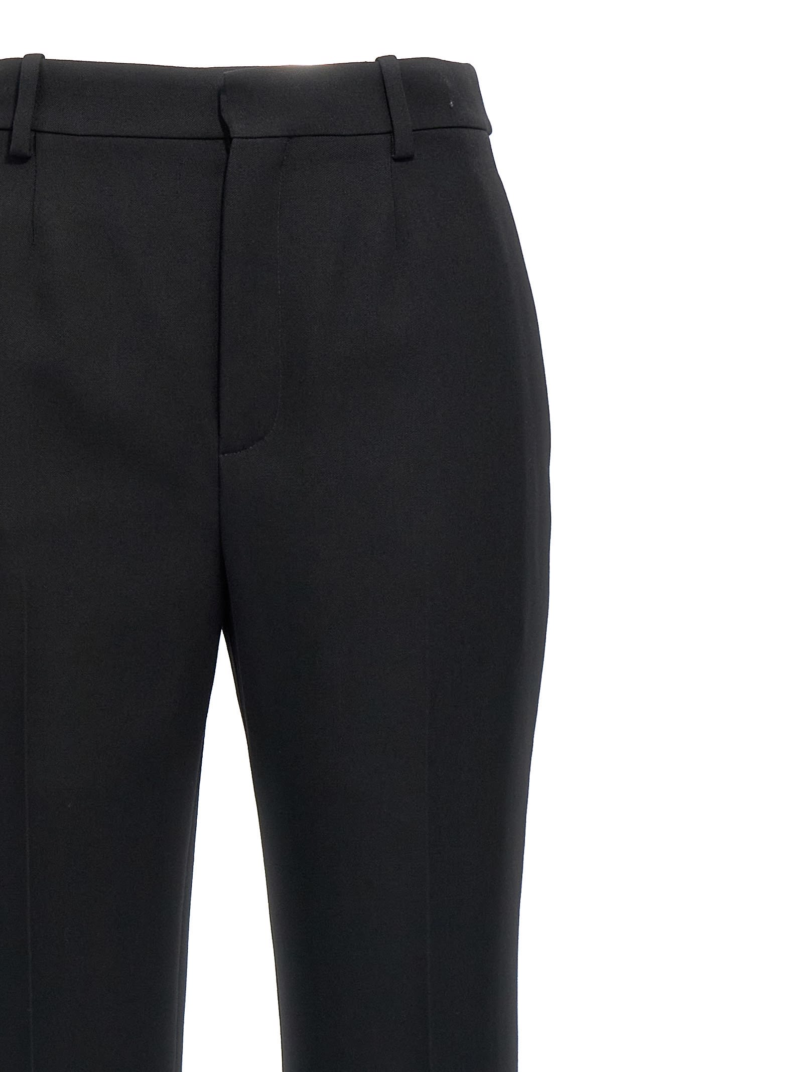 Shop Saint Laurent Tuxedo Pants In Black