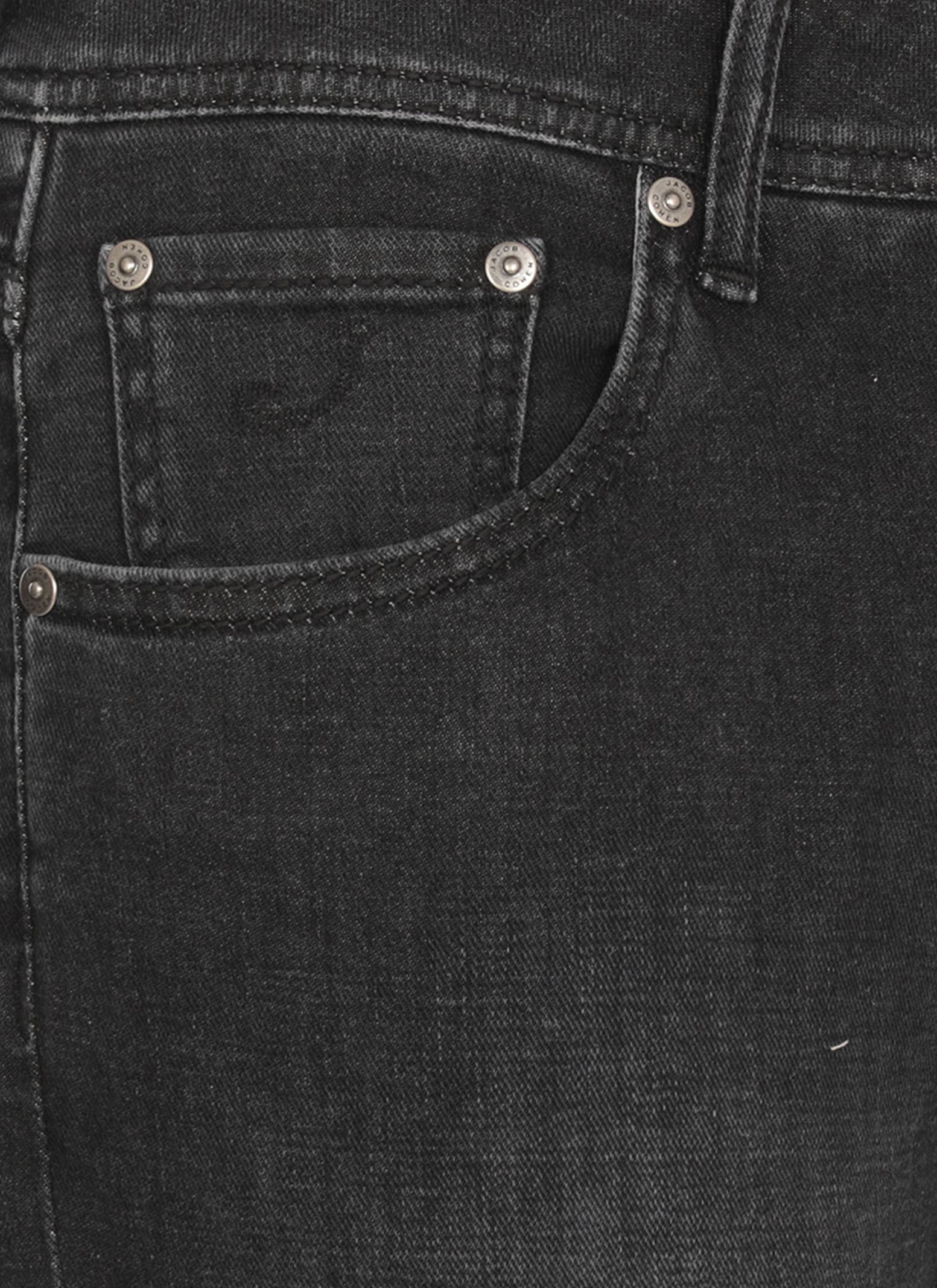 Jacob Cohen Black Cotton Nick Jeans In Black