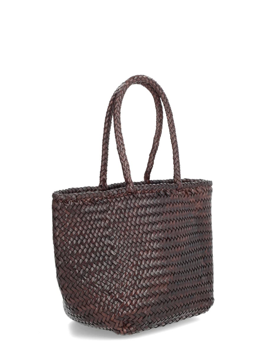 Dragon Diffusion Small Grace Basket Bag In Brown