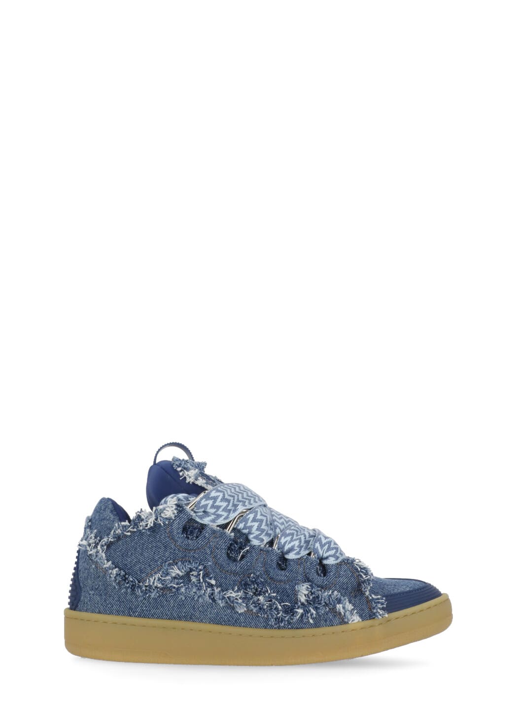 Curb Sneakers In Blue Cotton