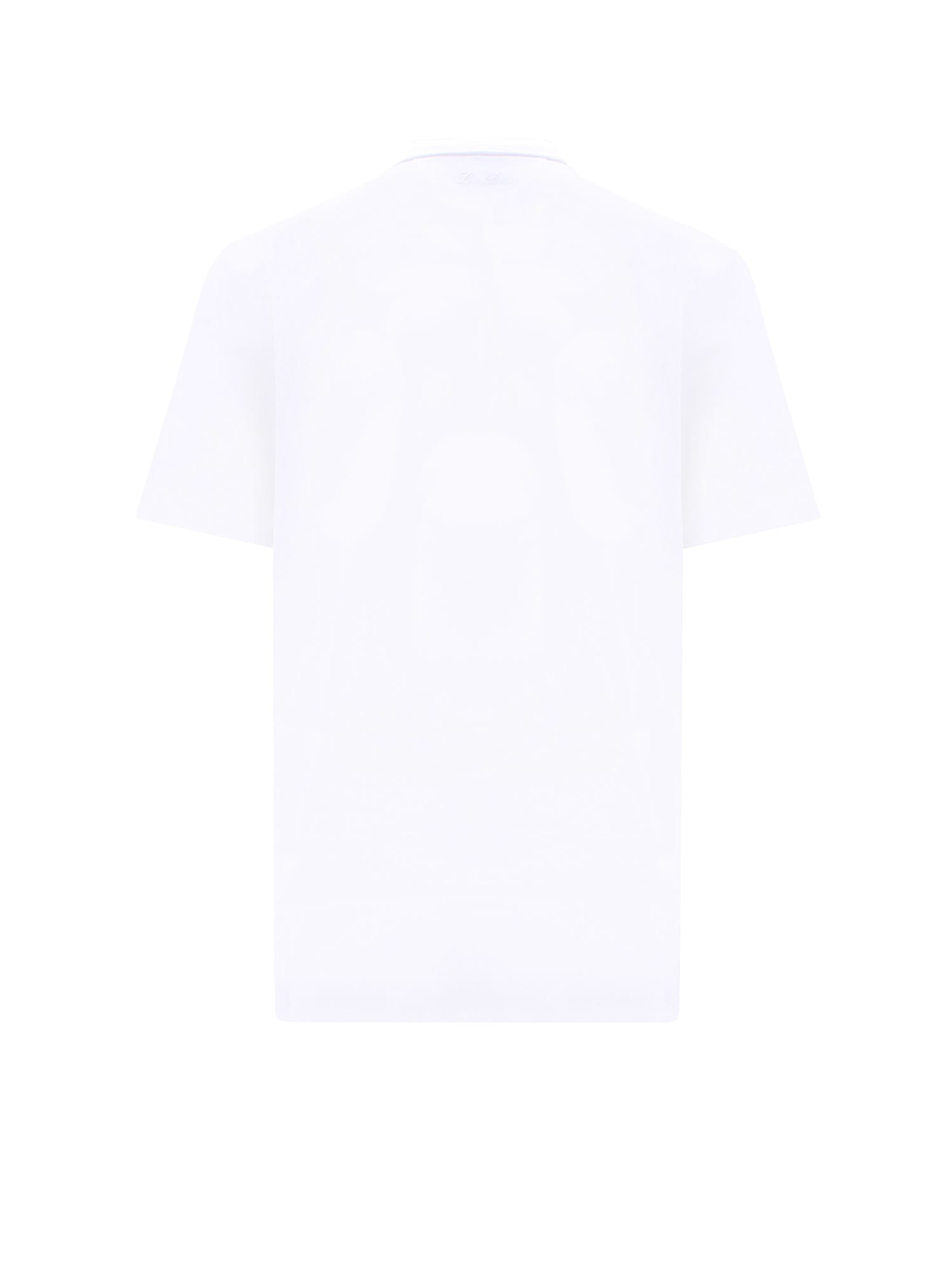 Shop Loro Piana T-shirt In Optical White