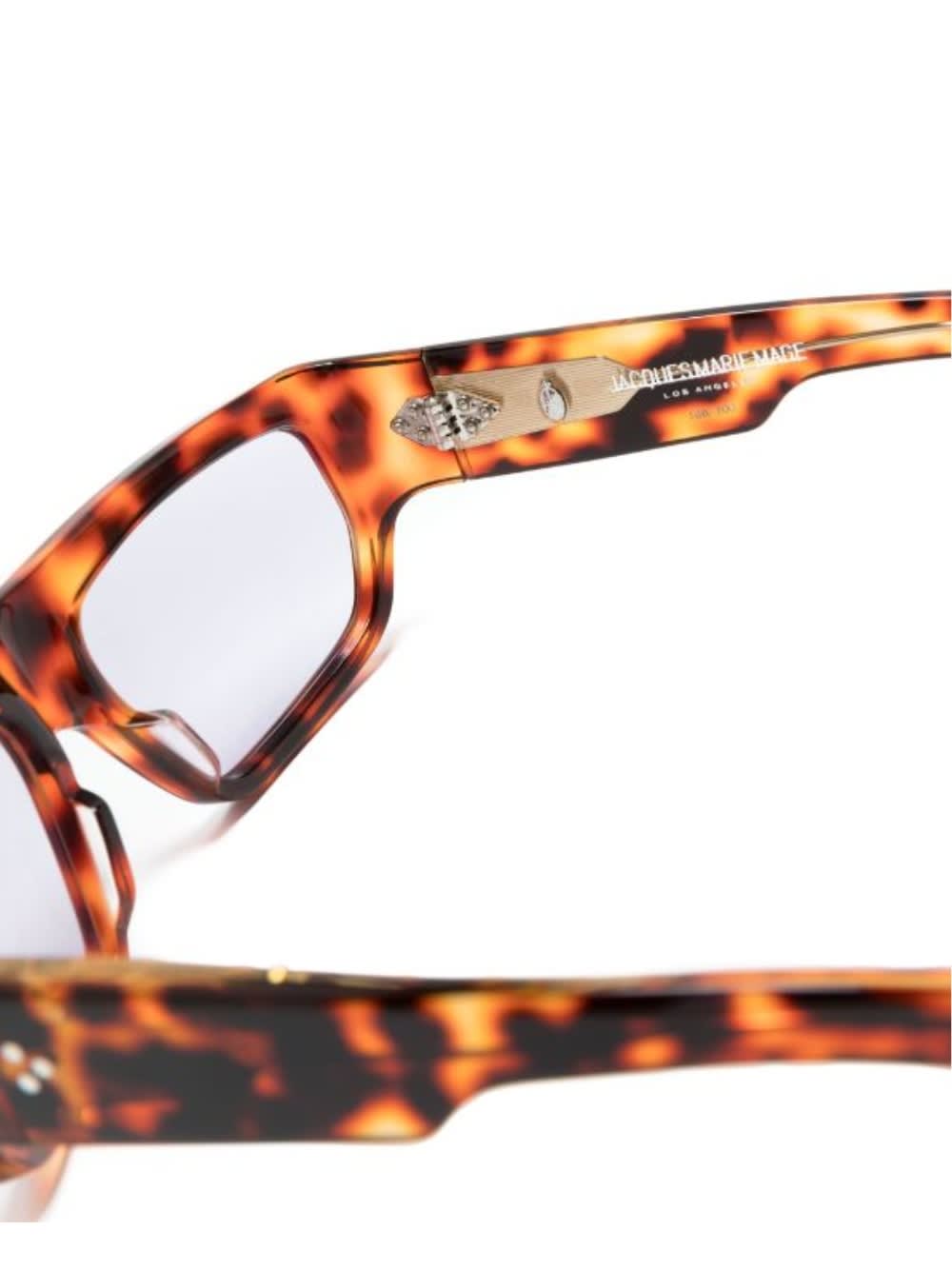 Shop Jacques Marie Mage Vicious Sunglasses In Leopard