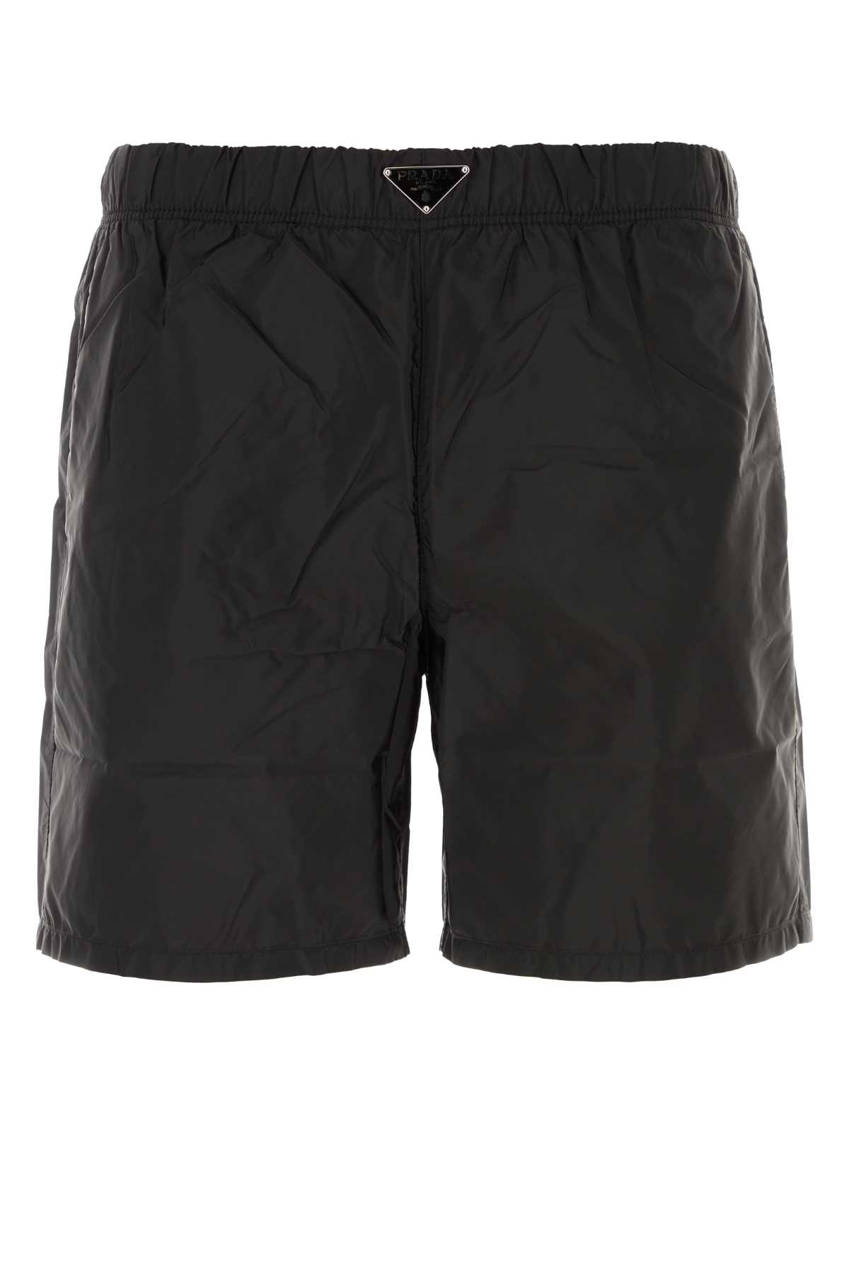 Prada Black Re-nylon Swimming Shorts