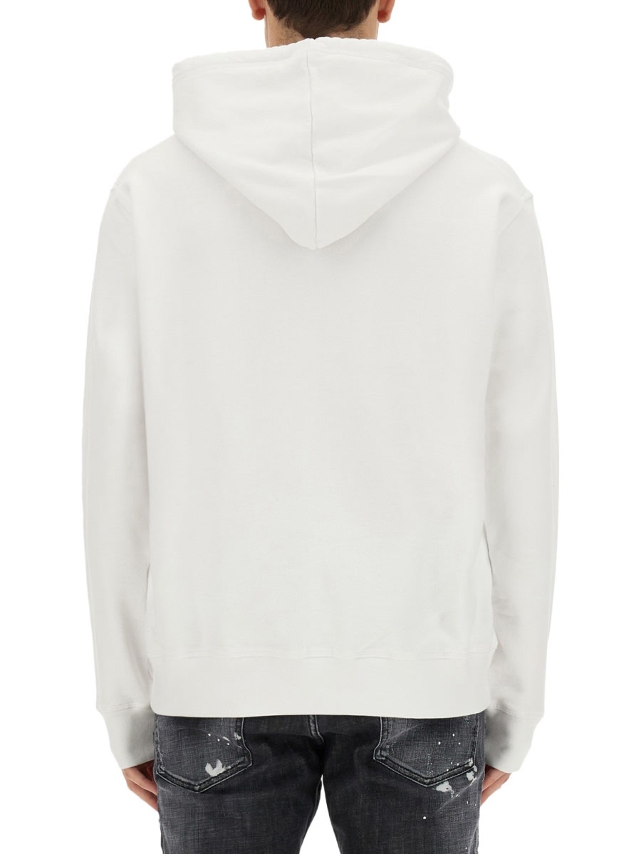 Shop Dsquared2 Suburbans Cool Fit Sweatshirt In White