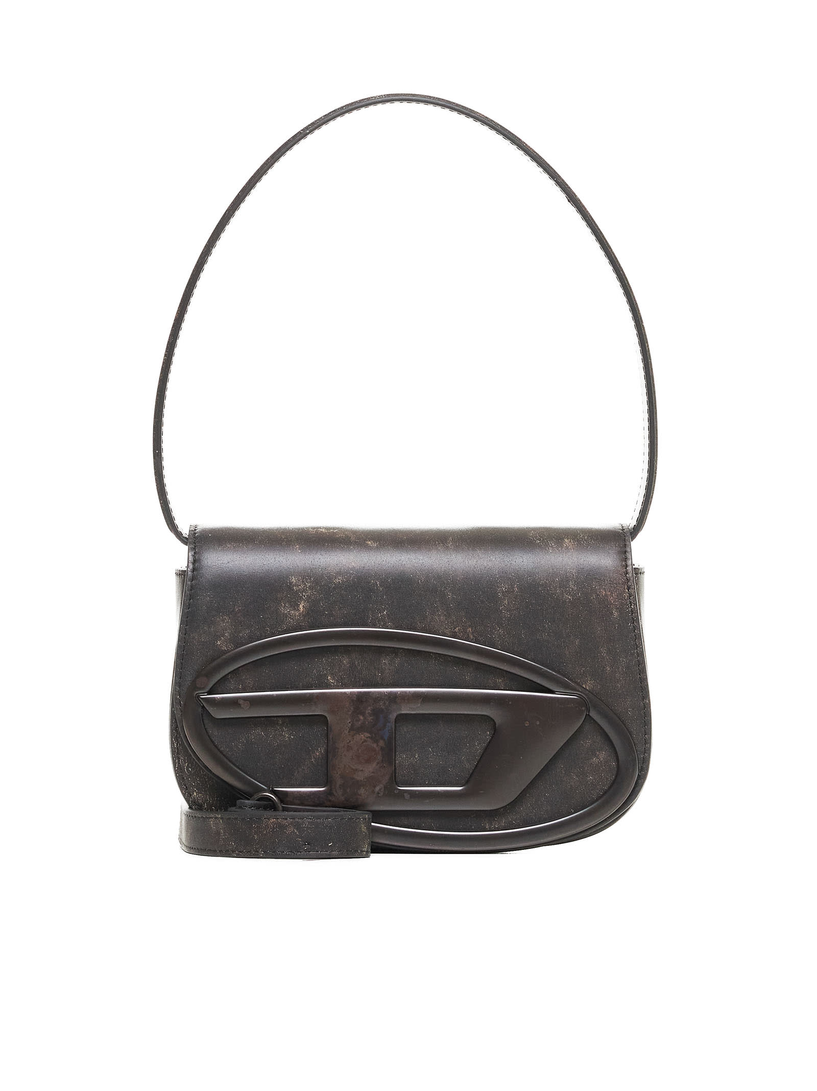 Shop Diesel Shoulder Bag In 204 - Coffee