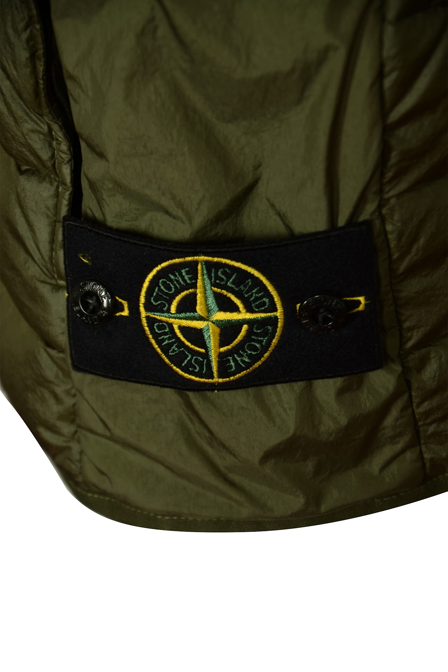 Shop Stone Island Realdown Gilet In Muschio