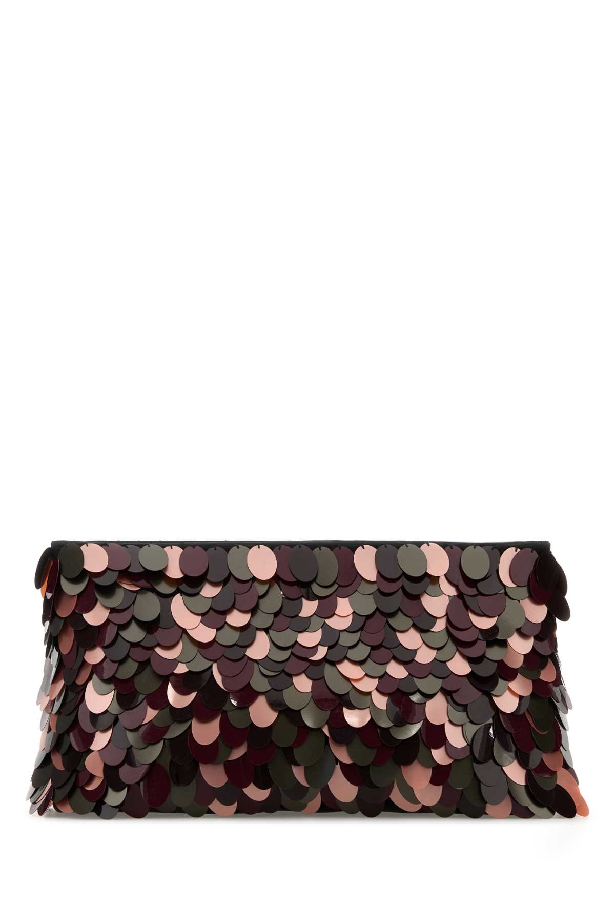 Dries Van Noten Rectangular Sequin Embellished Evening Clutch In Burgundy