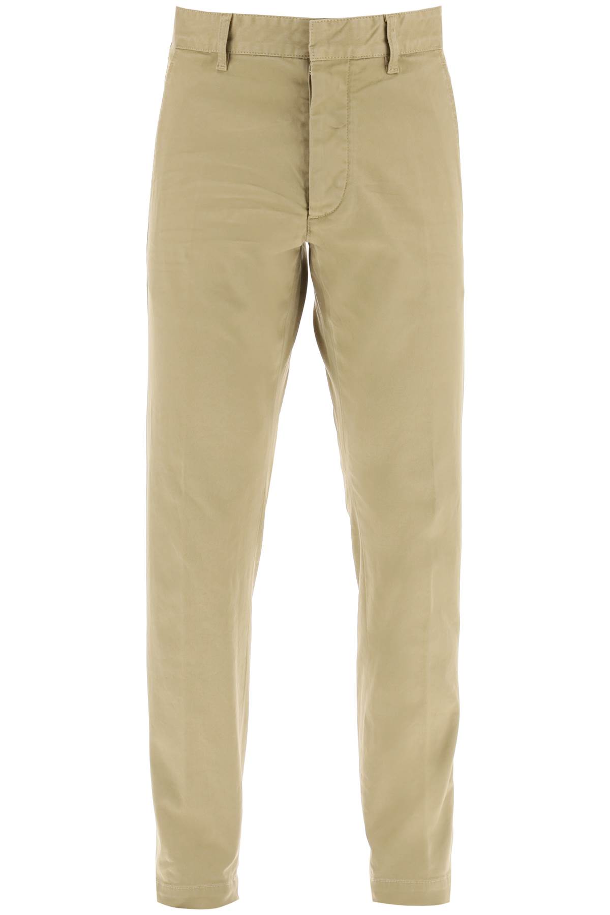 Shop Dsquared2 Cool Guy Pants In Stretch Cotton In Taupe (orange)