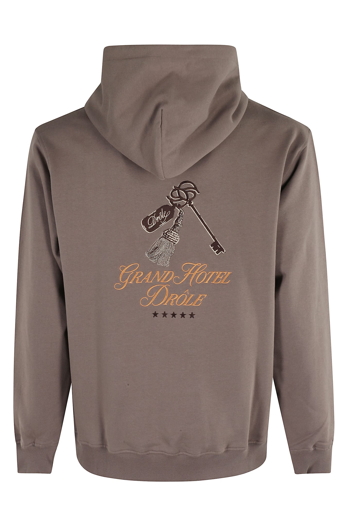 Drôle De Monsieur Le Hoodie Grand Hotel In Brown