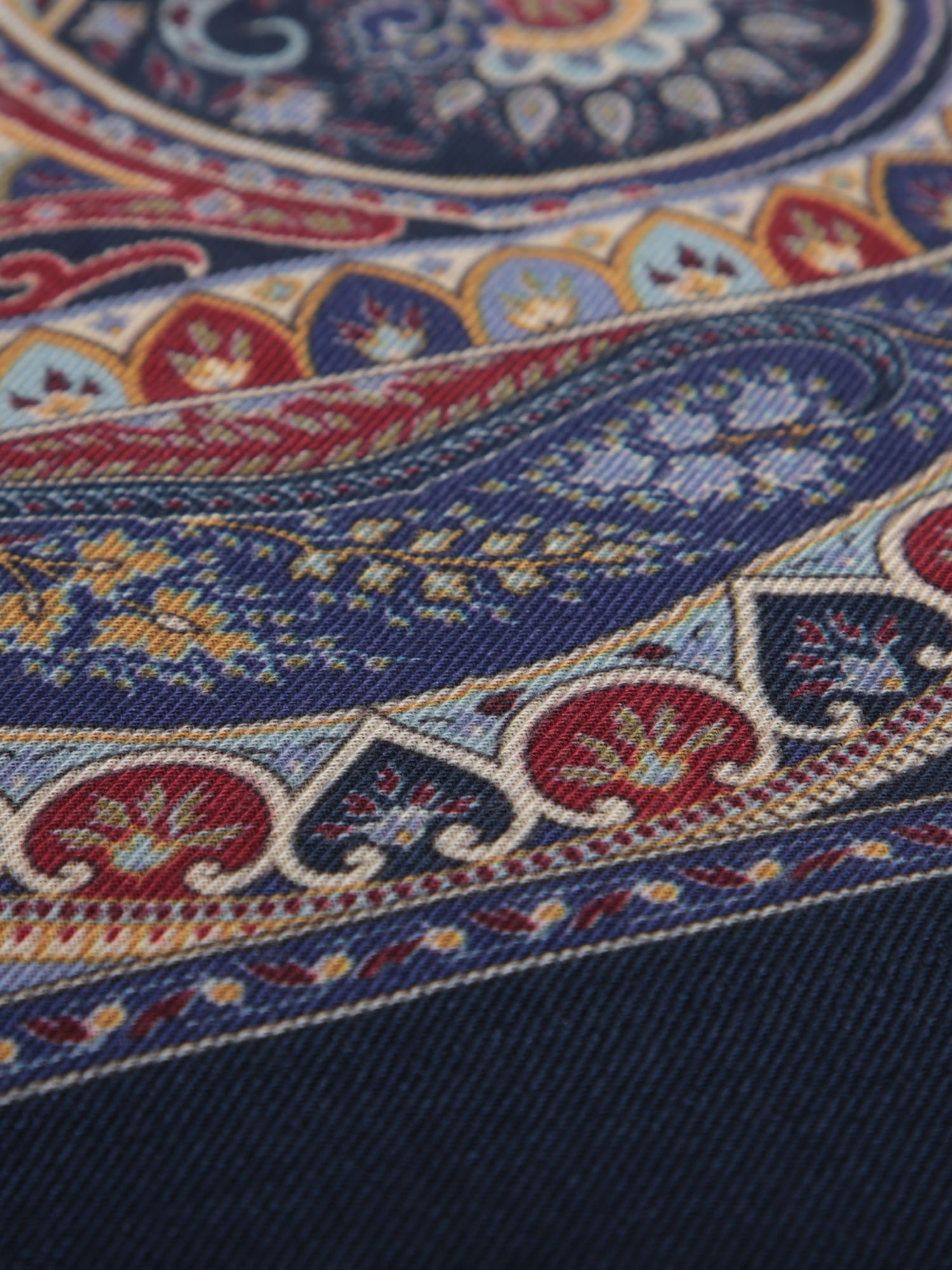 Shop Etro Paisley Blue Scarf