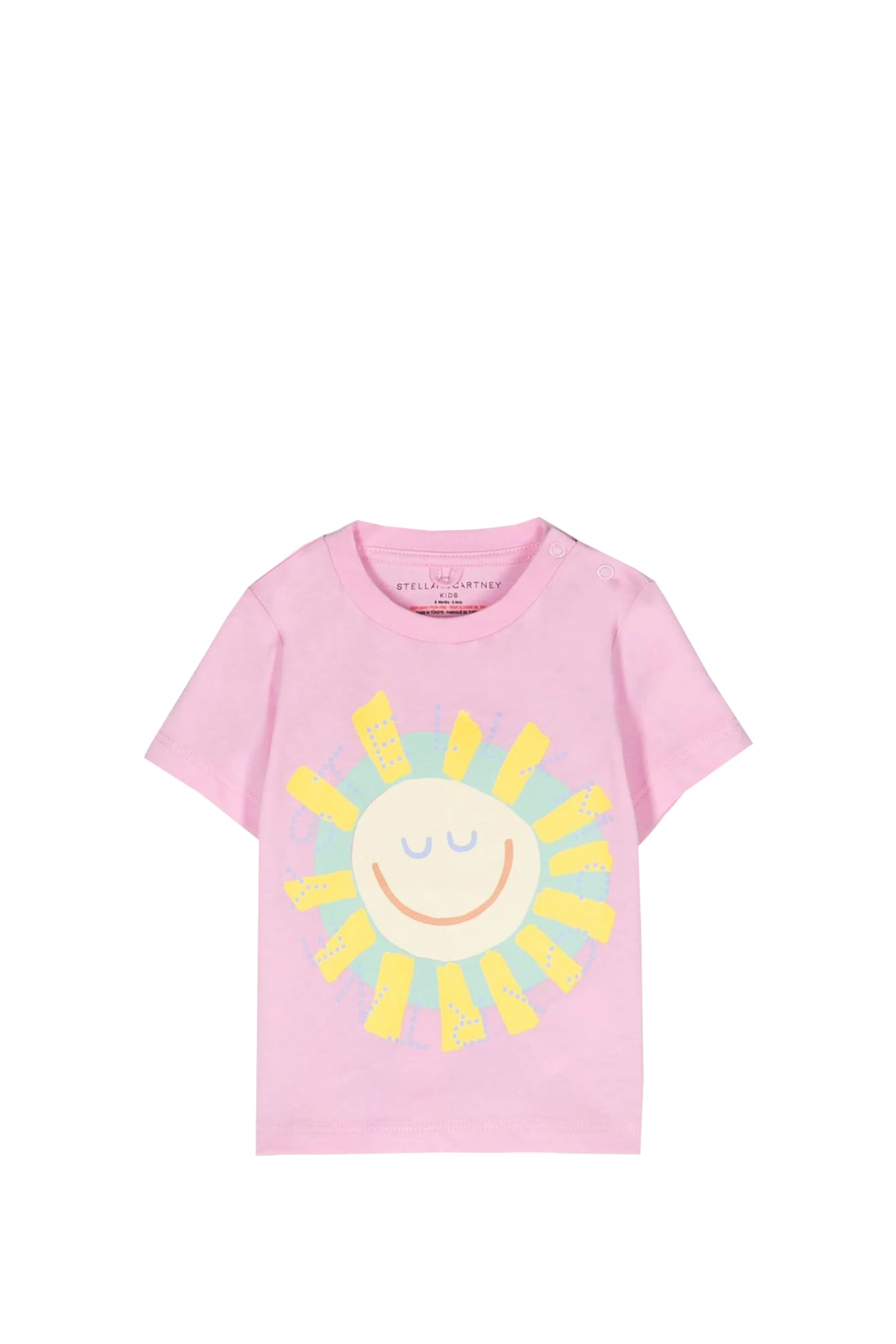Stella Mccartney Babies' Cotton T-shirt In Rose