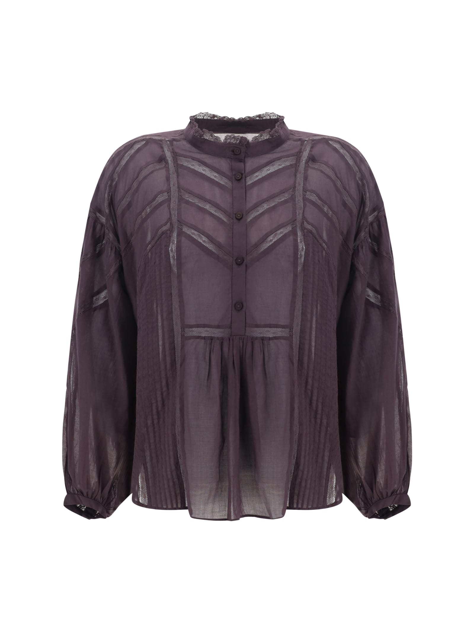 Shop Marant Etoile Gelma Top In Viola