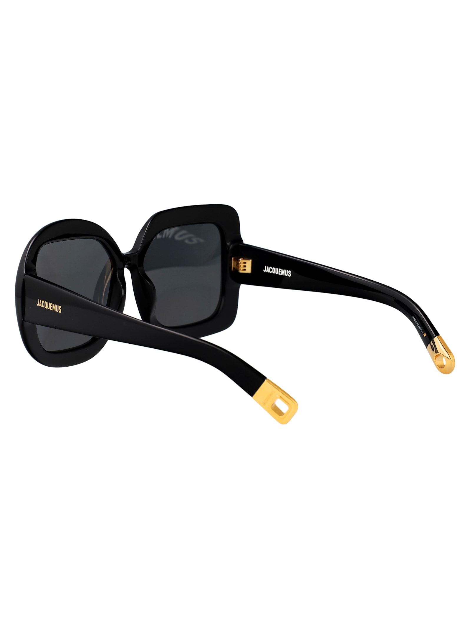 Jacquemus Carre Sunglasses In Black