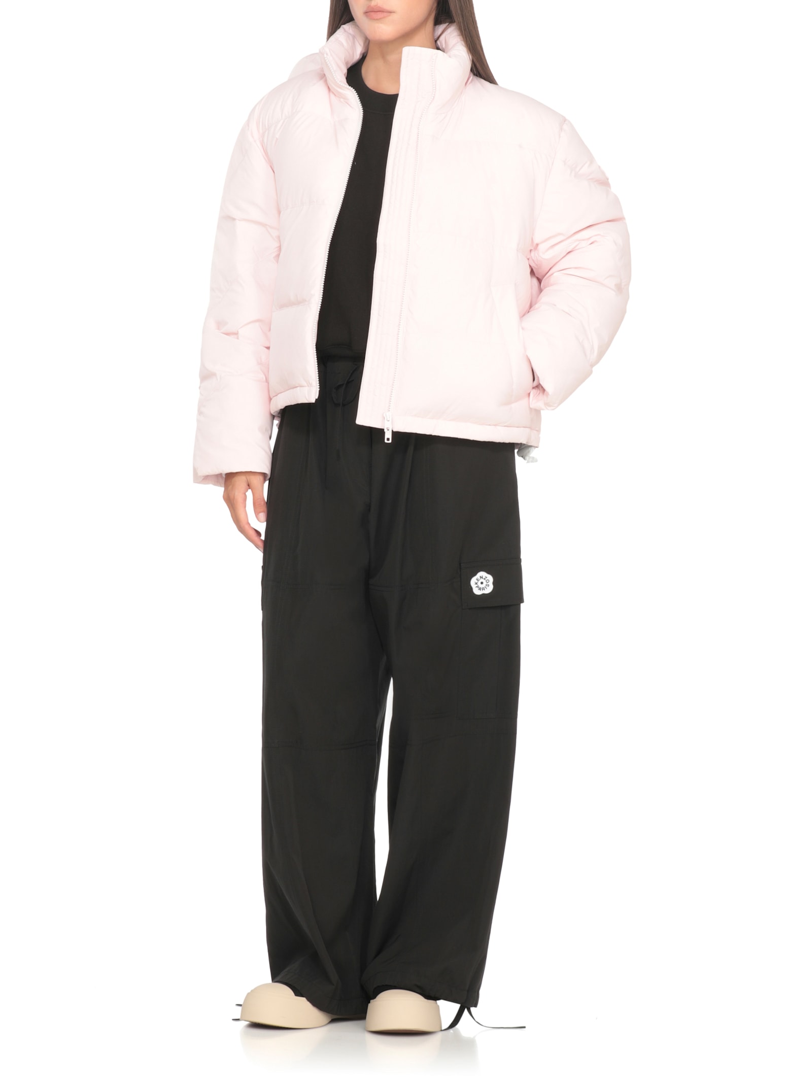 Kenzo Boke Flower 2.0 Down Jacket In Pink