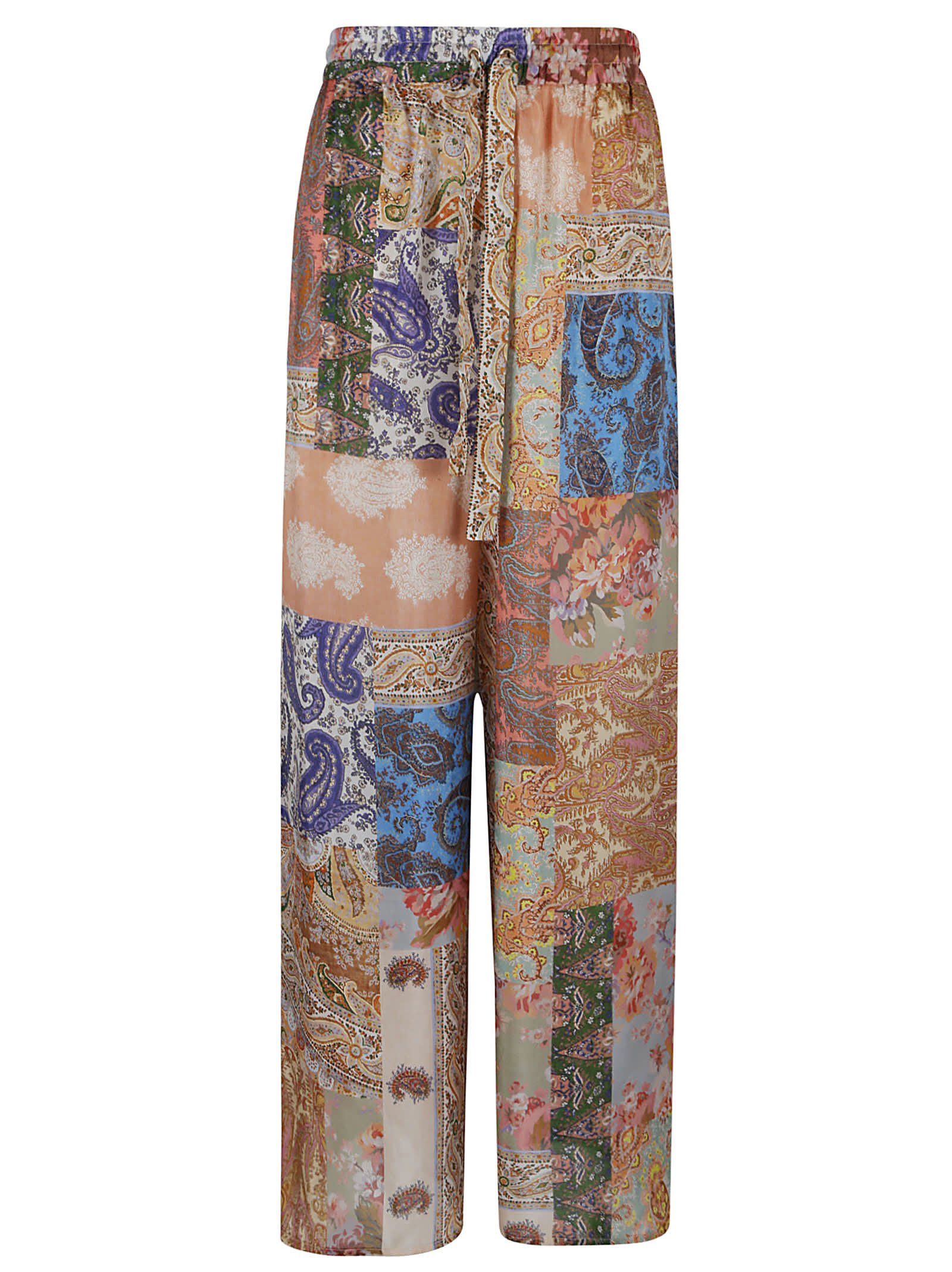 Shop Zimmermann Devi Relaxed Pant In Ptps Patch Paisley