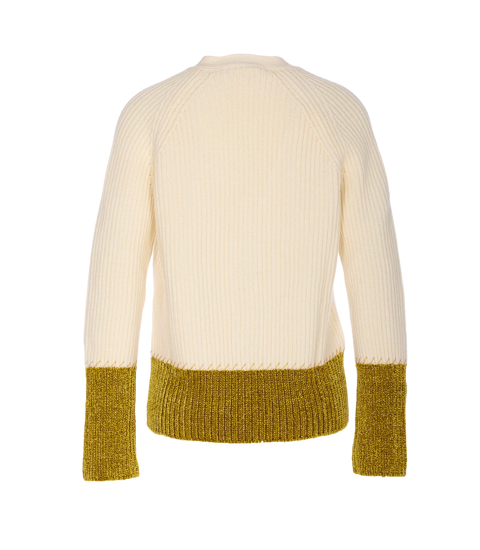 Marni Long-sleeved Cardigan In White