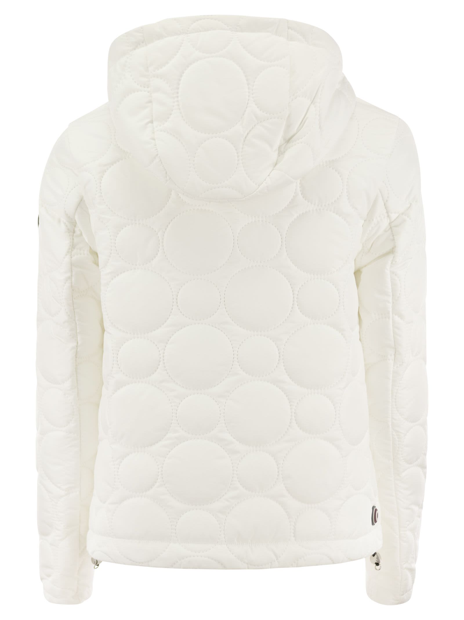 Shop Colmar Hoop - Jacket With Hood And Circular Quilting  In White