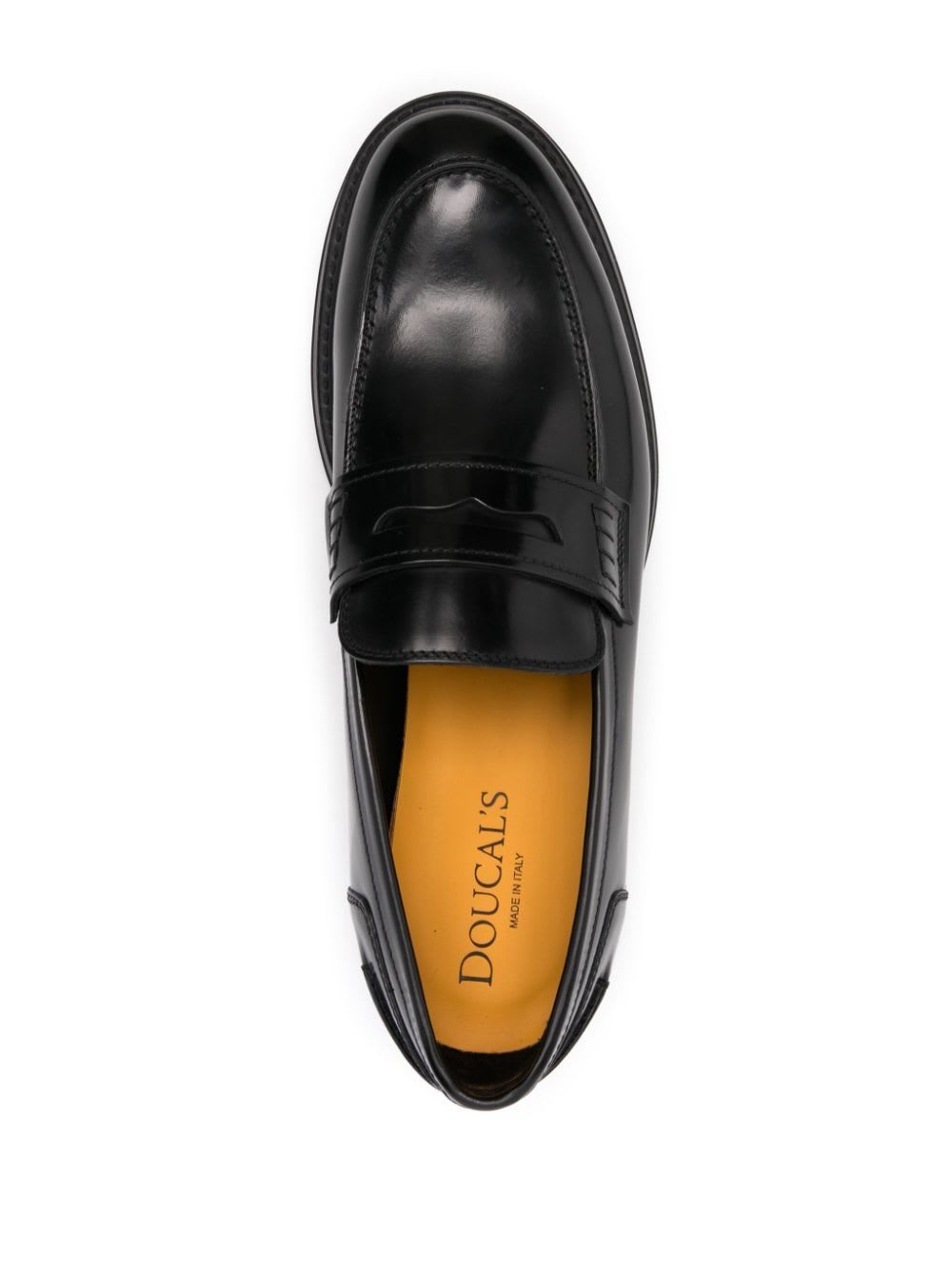 Shop Doucal's Loafer Penny Adler Horse In Black Black