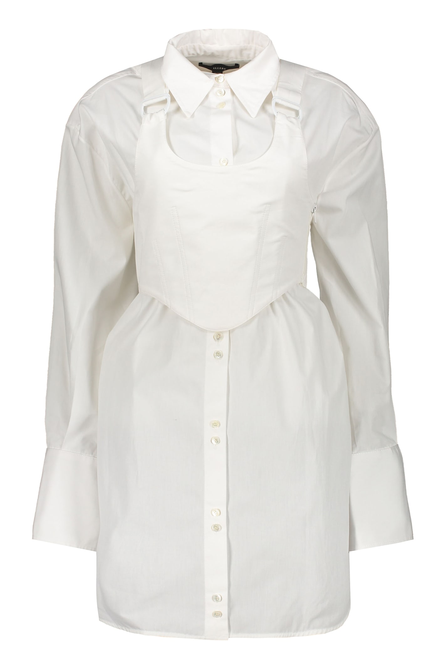 Shop Ellery Shirtdress In White