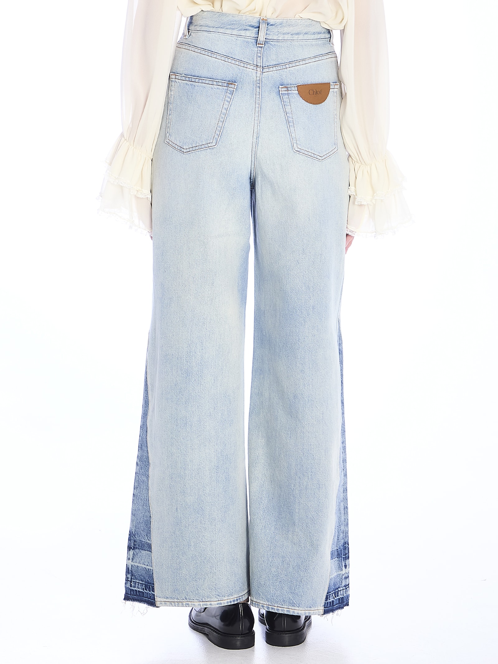 Shop Chloé Wide-leg Jeans