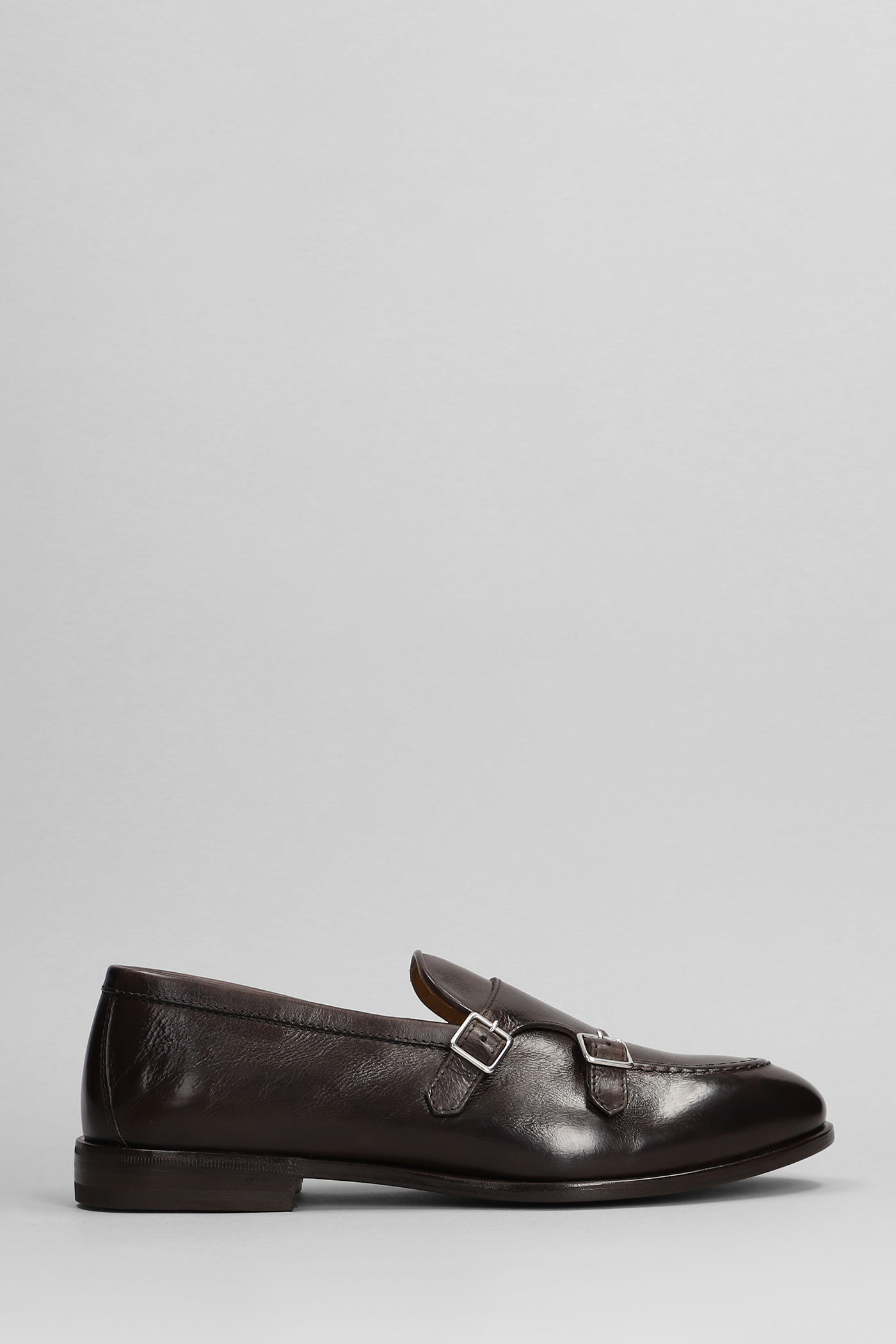 Loafers In Brown Leather