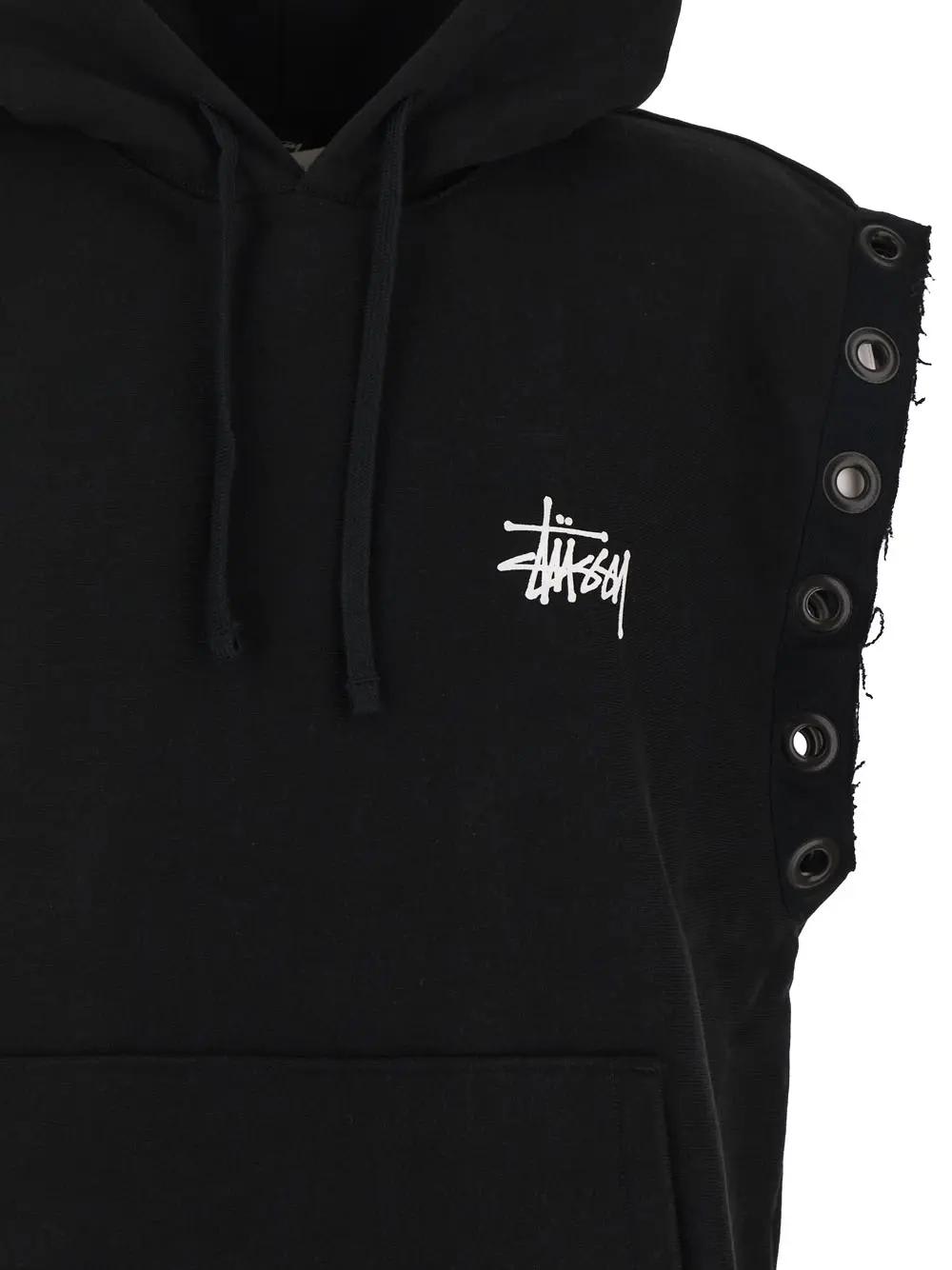 Shop Junya Watanabe Sleeveless Sweatshirt In Black