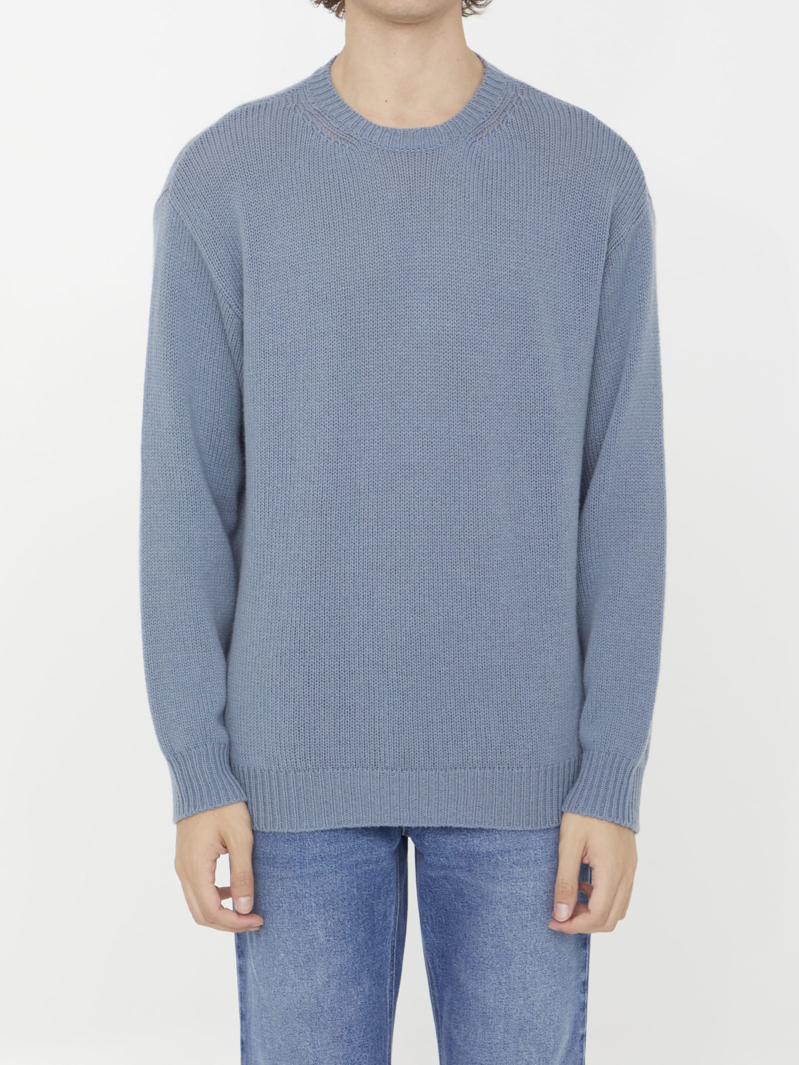 Valentino Light-blue Cashmere Sweater