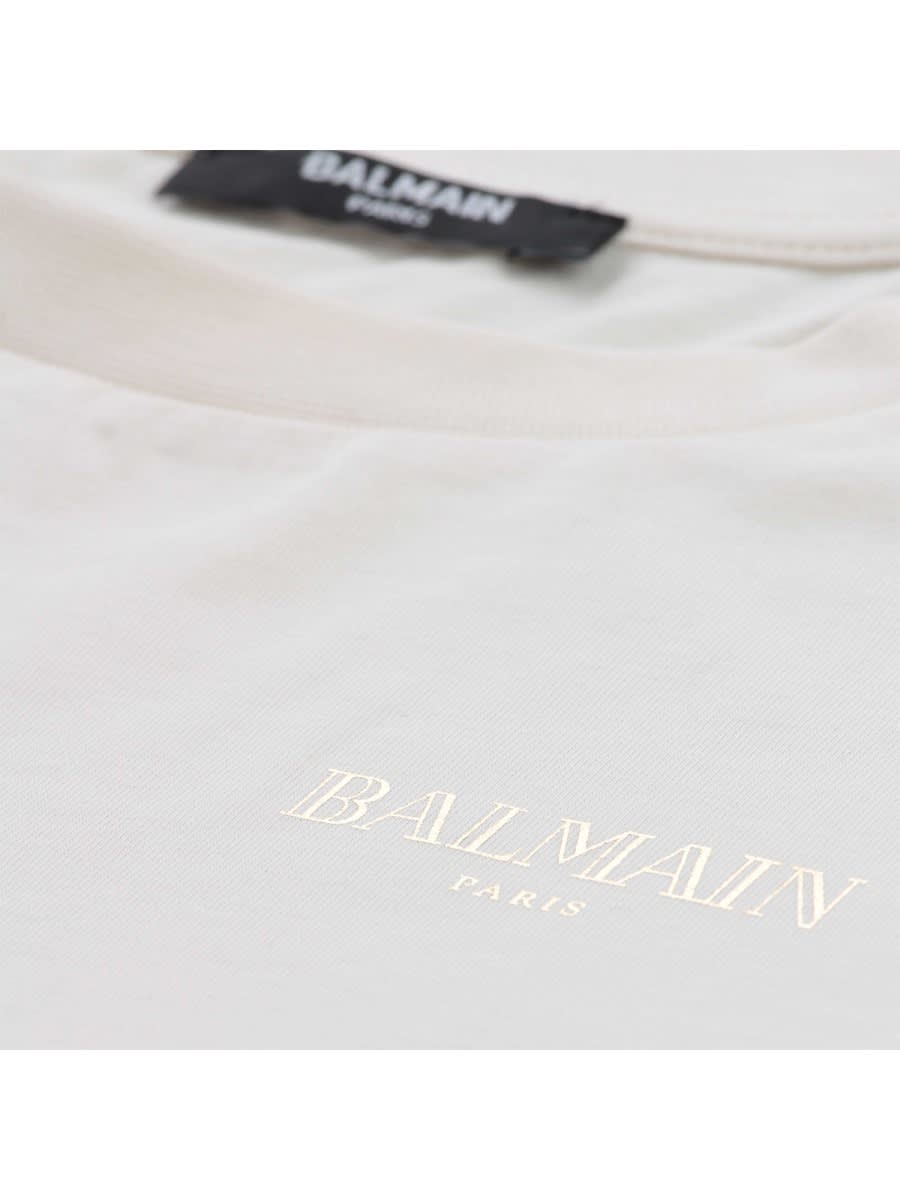 Balmain T-shirt With Logo In White