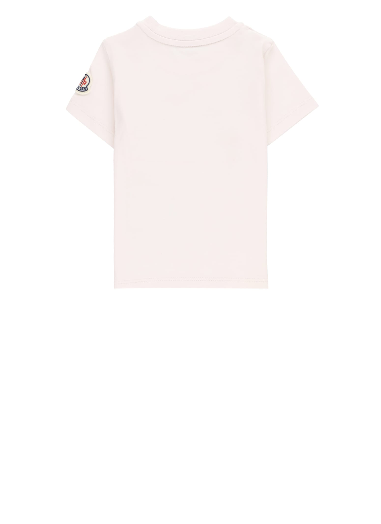 Shop Moncler T-shirt With Logo In Pink