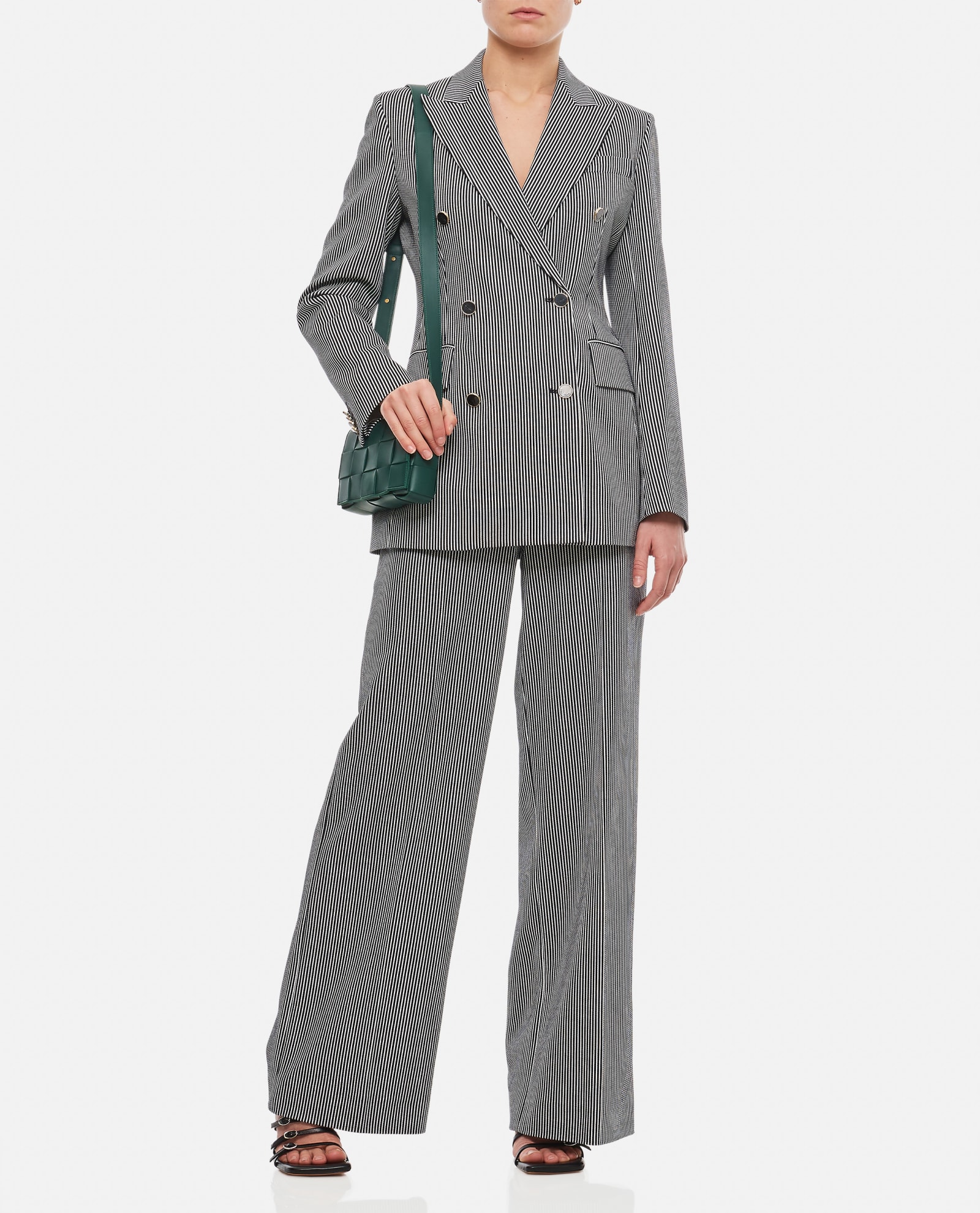 Max Mara Paste Double Breasted Blazer In Blue