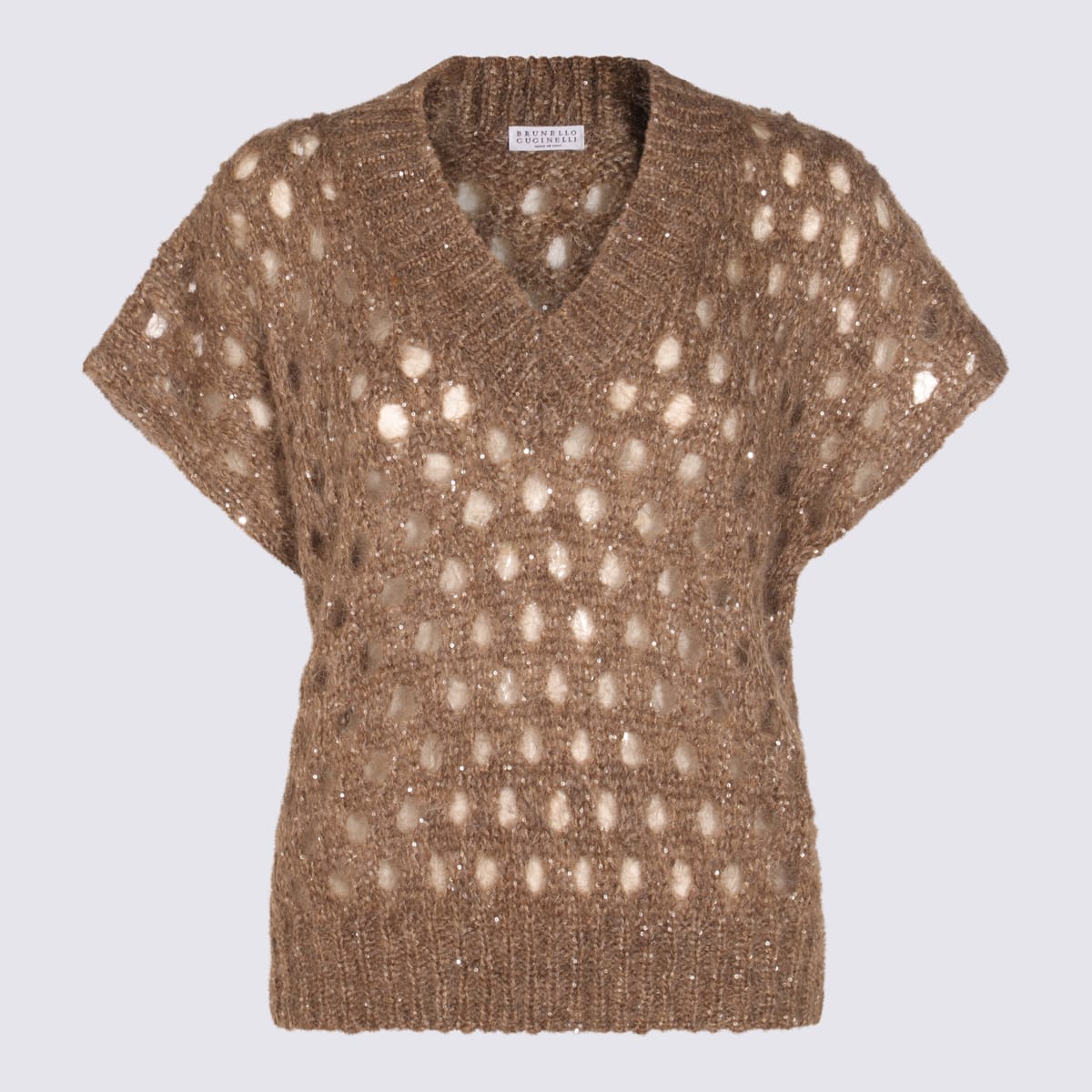 Brunello Cucinelli Brown Wool Knitwear
