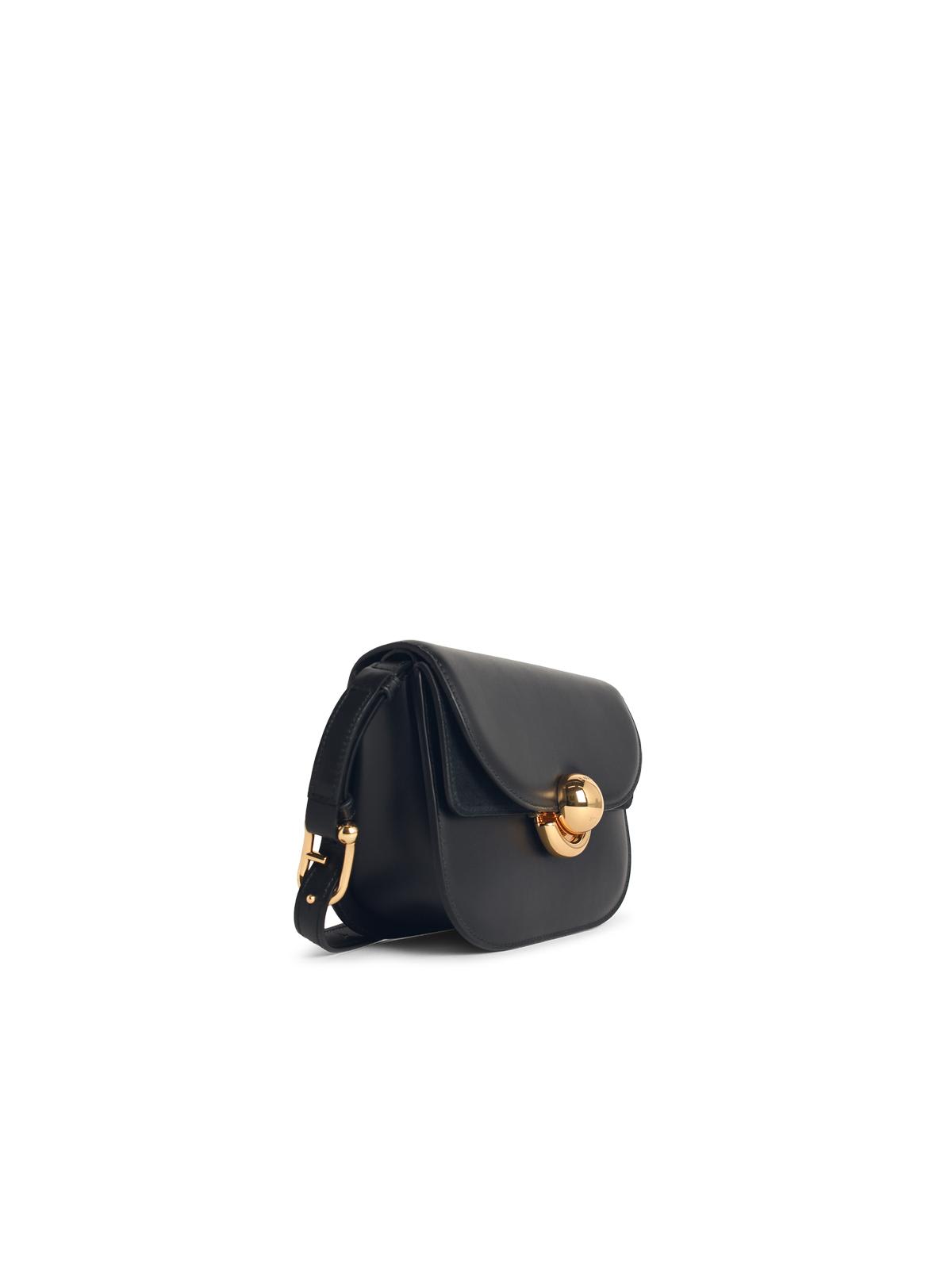 Furla Sfera Shoulder Bag Black In Smooth Leather In Black