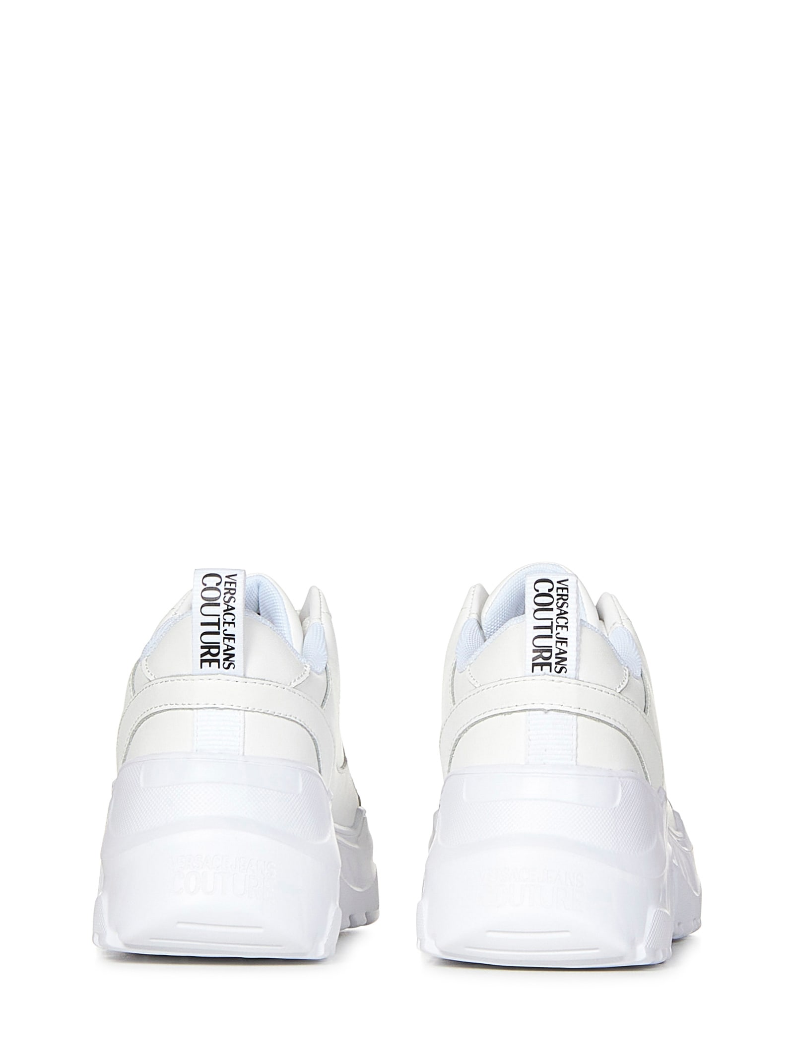 Shop Versace Jeans Couture Speedtrack Sneakers In White