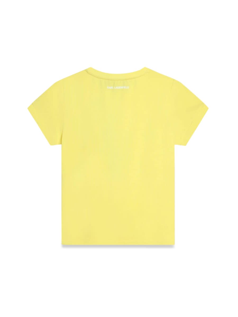 Shop Karl Lagerfeld Top In Yellow