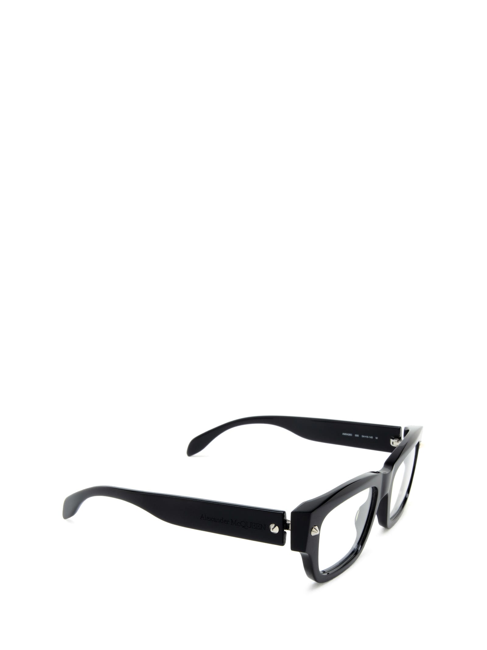 Shop Alexander Mcqueen Am0428o Black Glasses