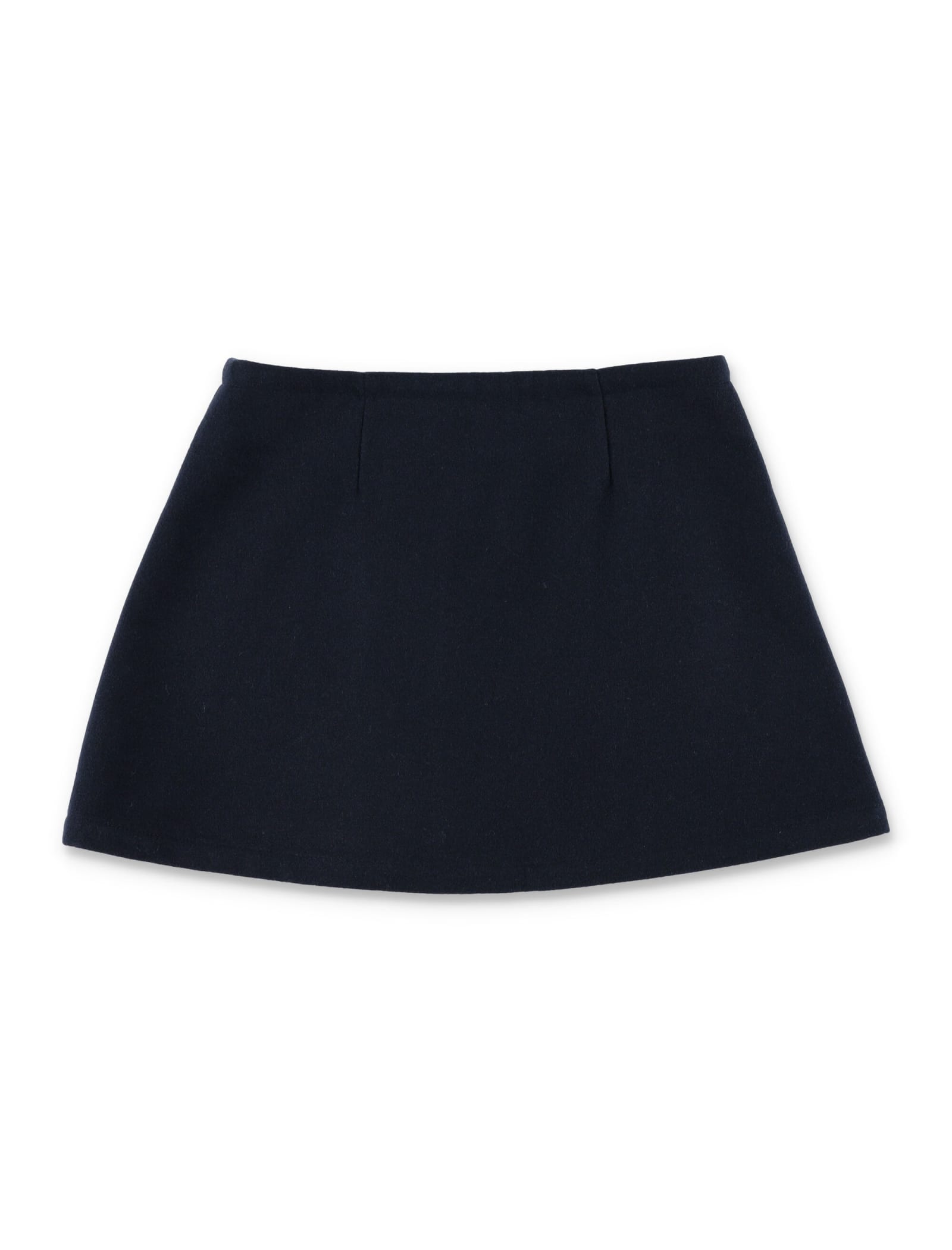 Shop Marni Wool Skirt In Black