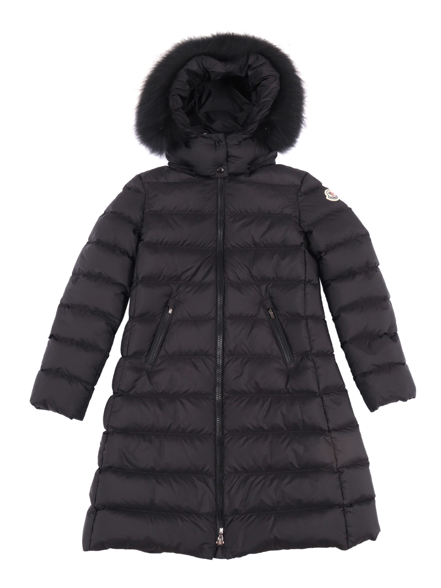 Moncler Abelle Long Coat In Black