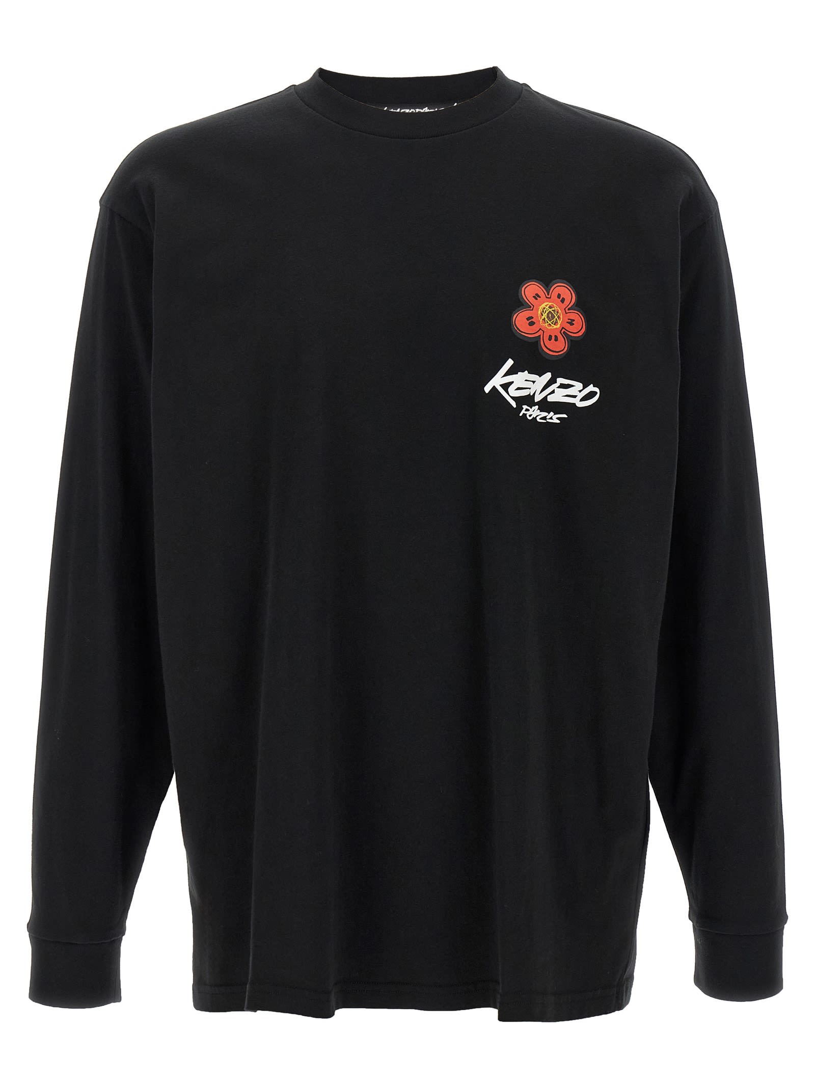Kenzo Futura 2000 Long-sleeved T-shirt In Black