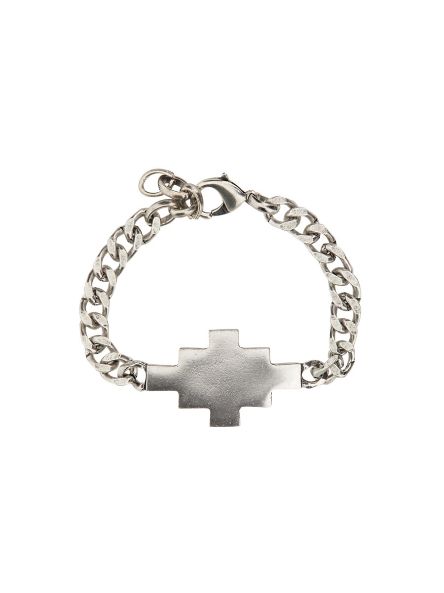 Shop Marcelo Burlon County Of Milan Cross Bracelet In Silver