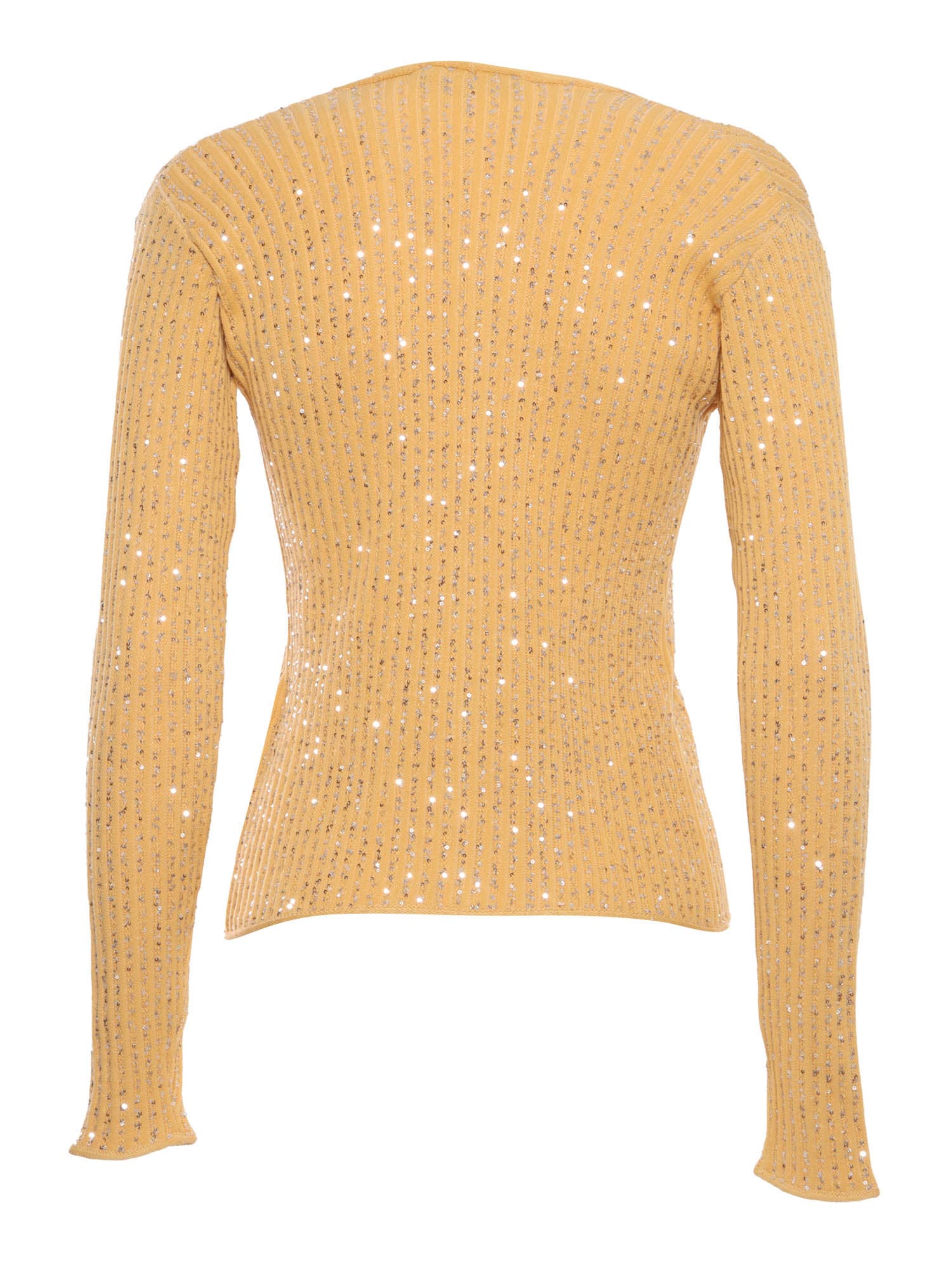 Shop Fabiana Filippi Orange Cotton Sweater