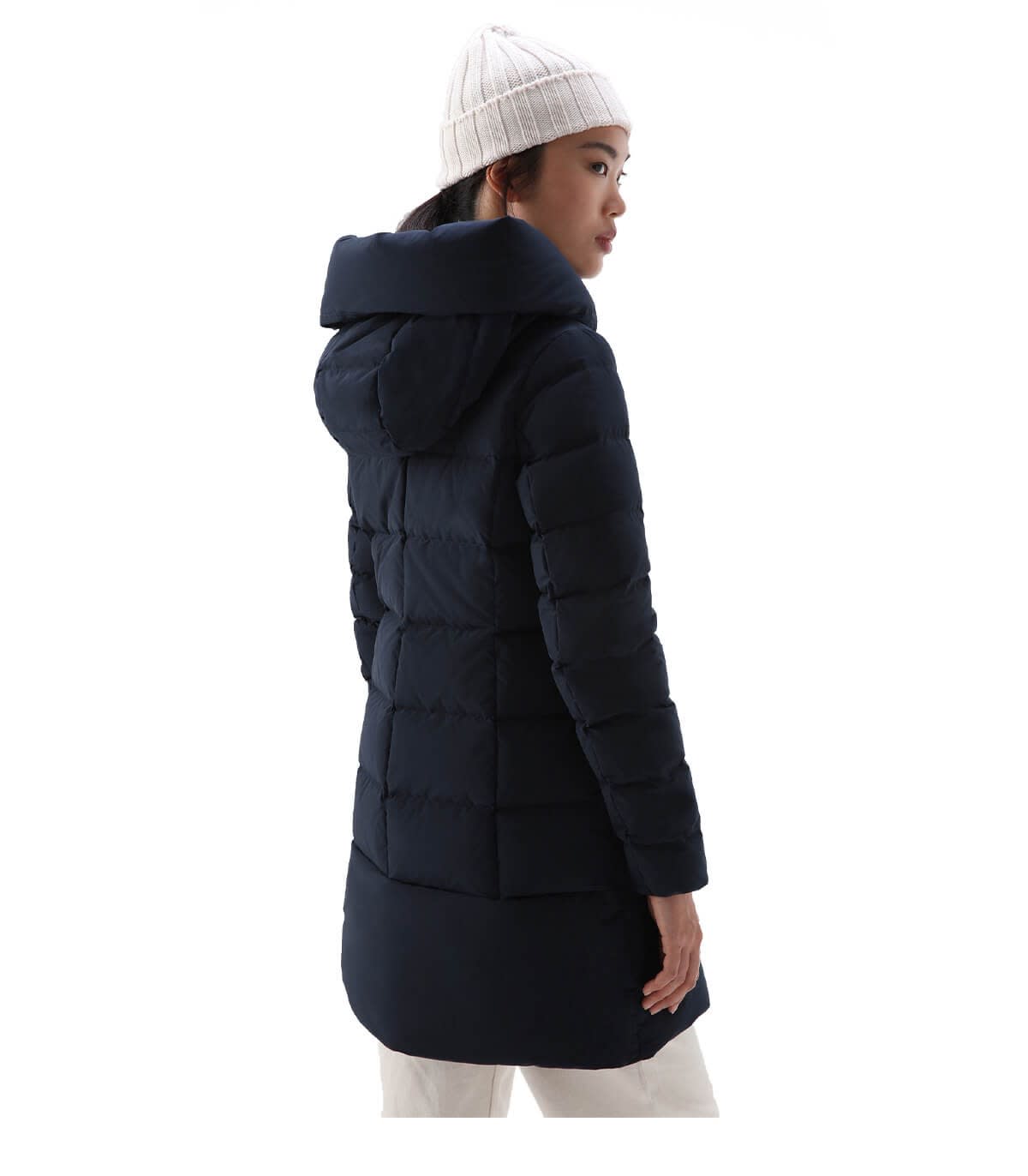 Woolrich Puffy Prescott Padded Coat In Blue