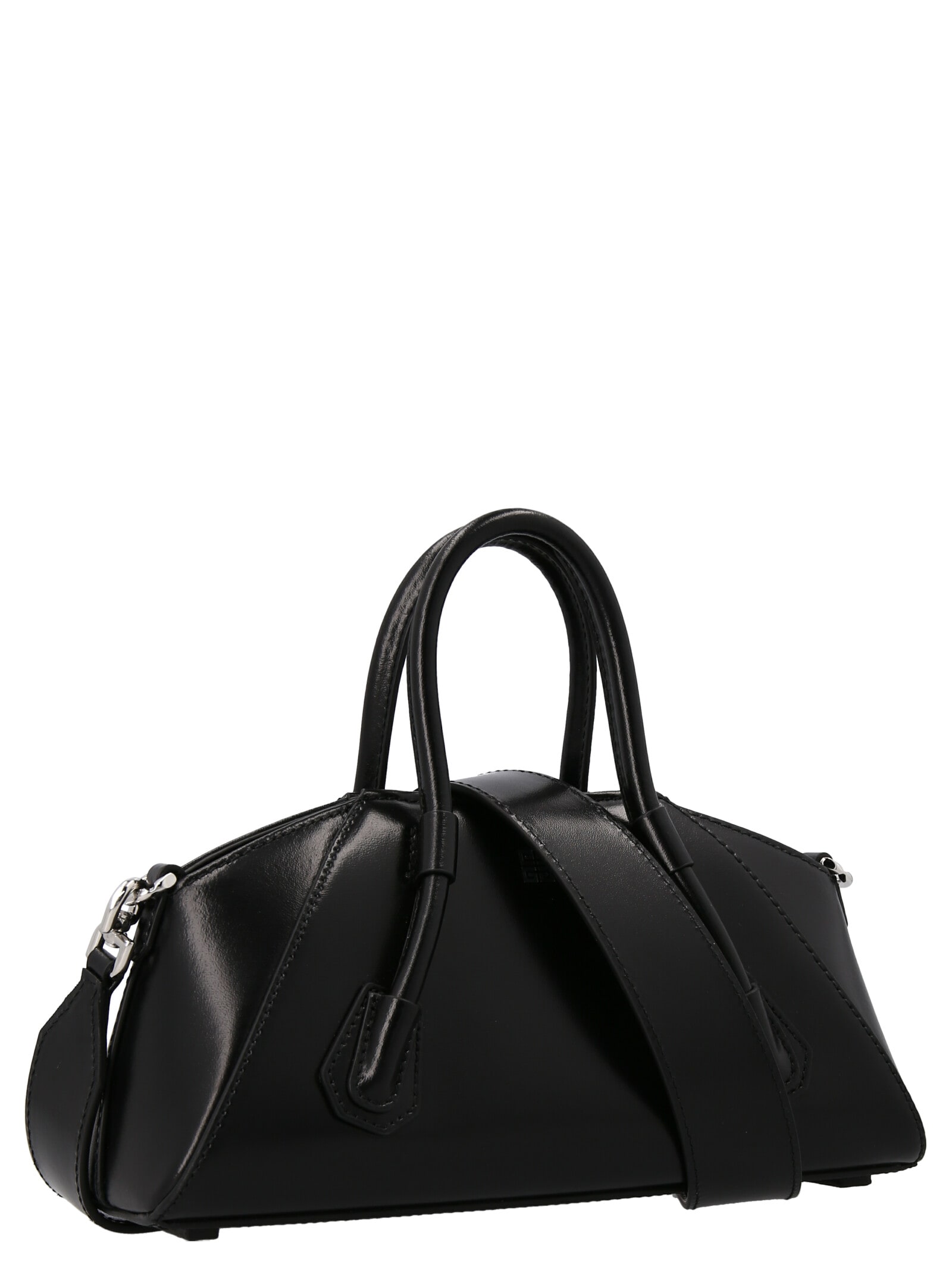 Shop Givenchy Antigona Mini Handbag In Black