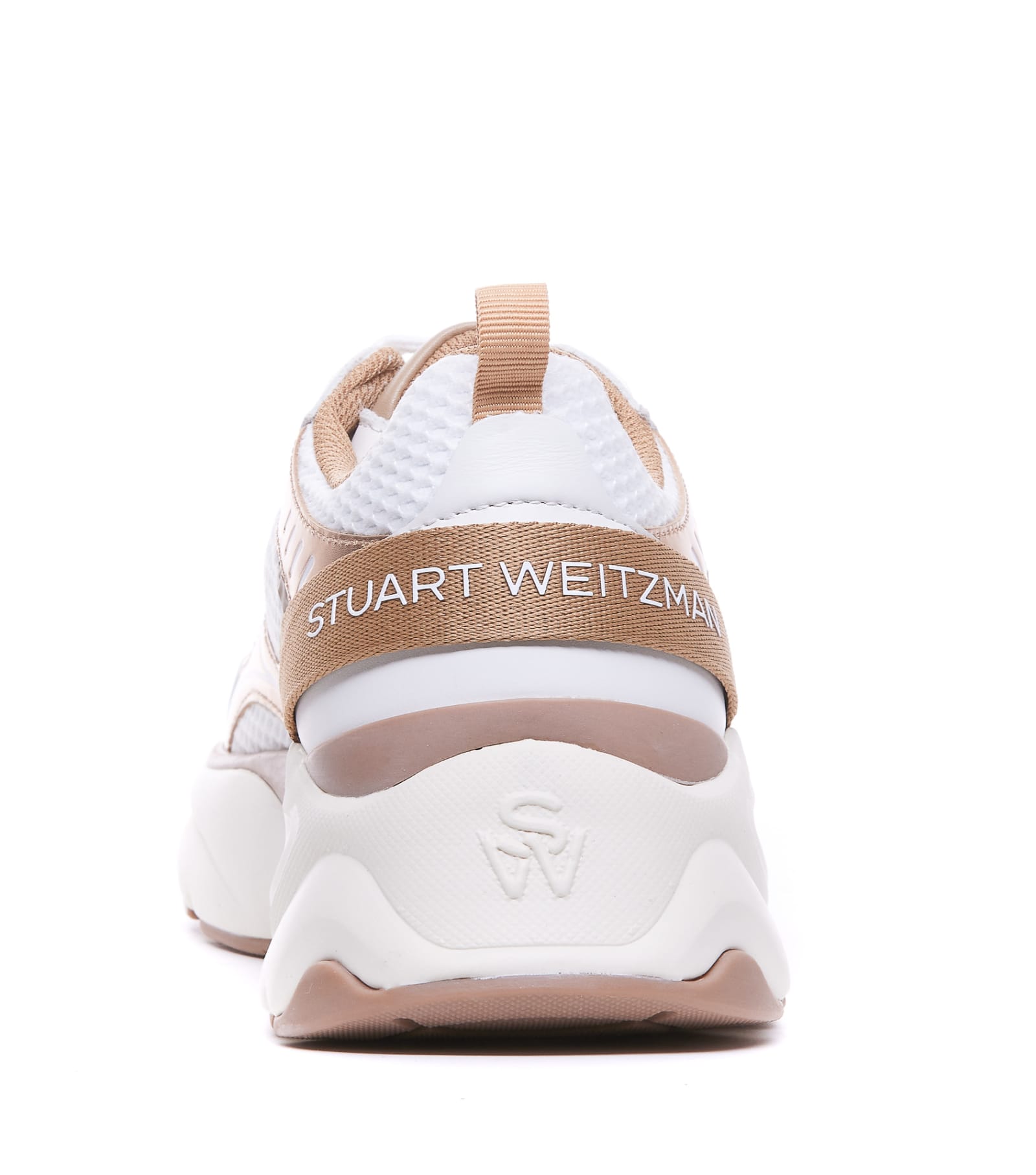 Shop Stuart Weitzman Trainer Sneakers In White