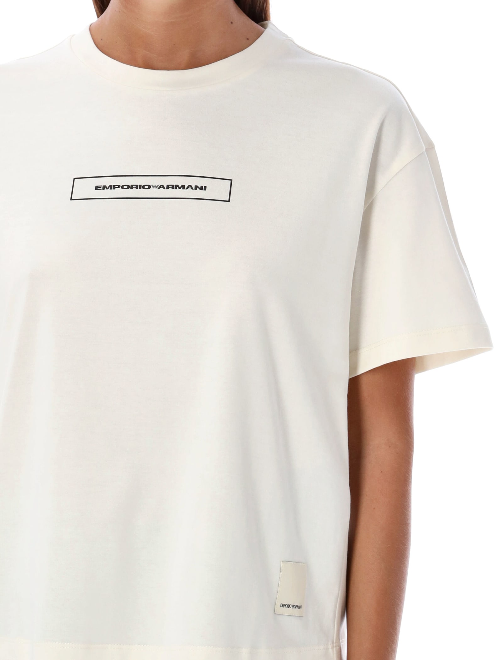 Shop Emporio Armani Printed T-shirt In 01i2