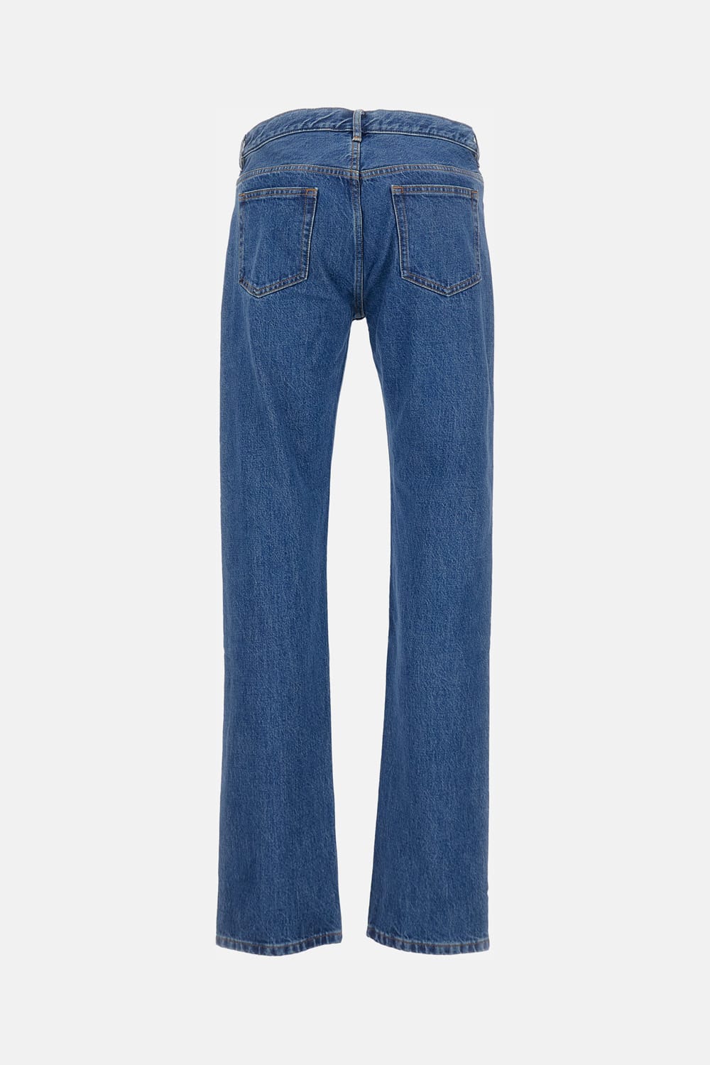Apc A.p.c. Classic Straight-leg 5-pocket Jeans With Zip Closure In Blue
