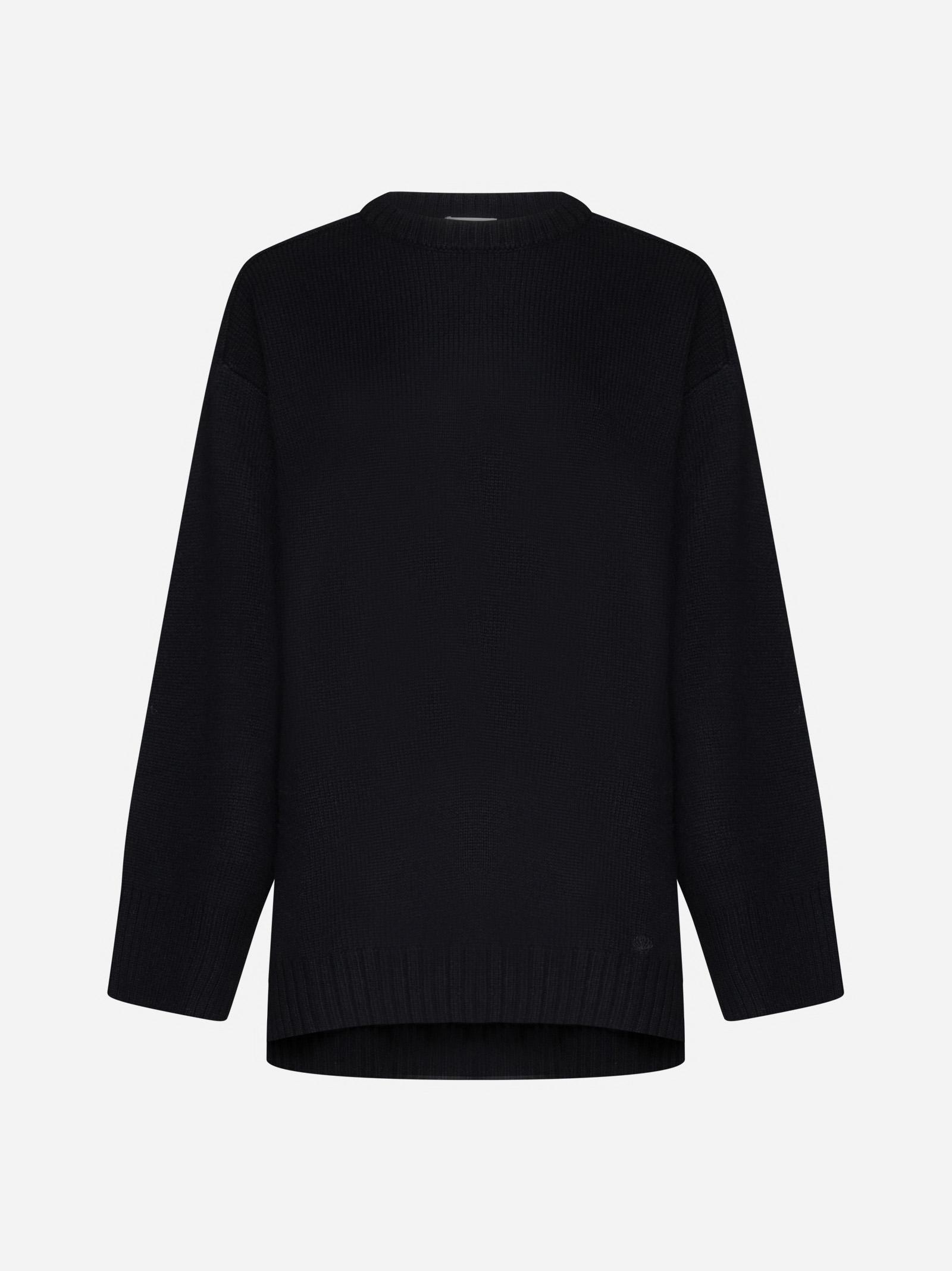 Shop Loulou Studio Safi Wool And Cashmere Sweater In Black