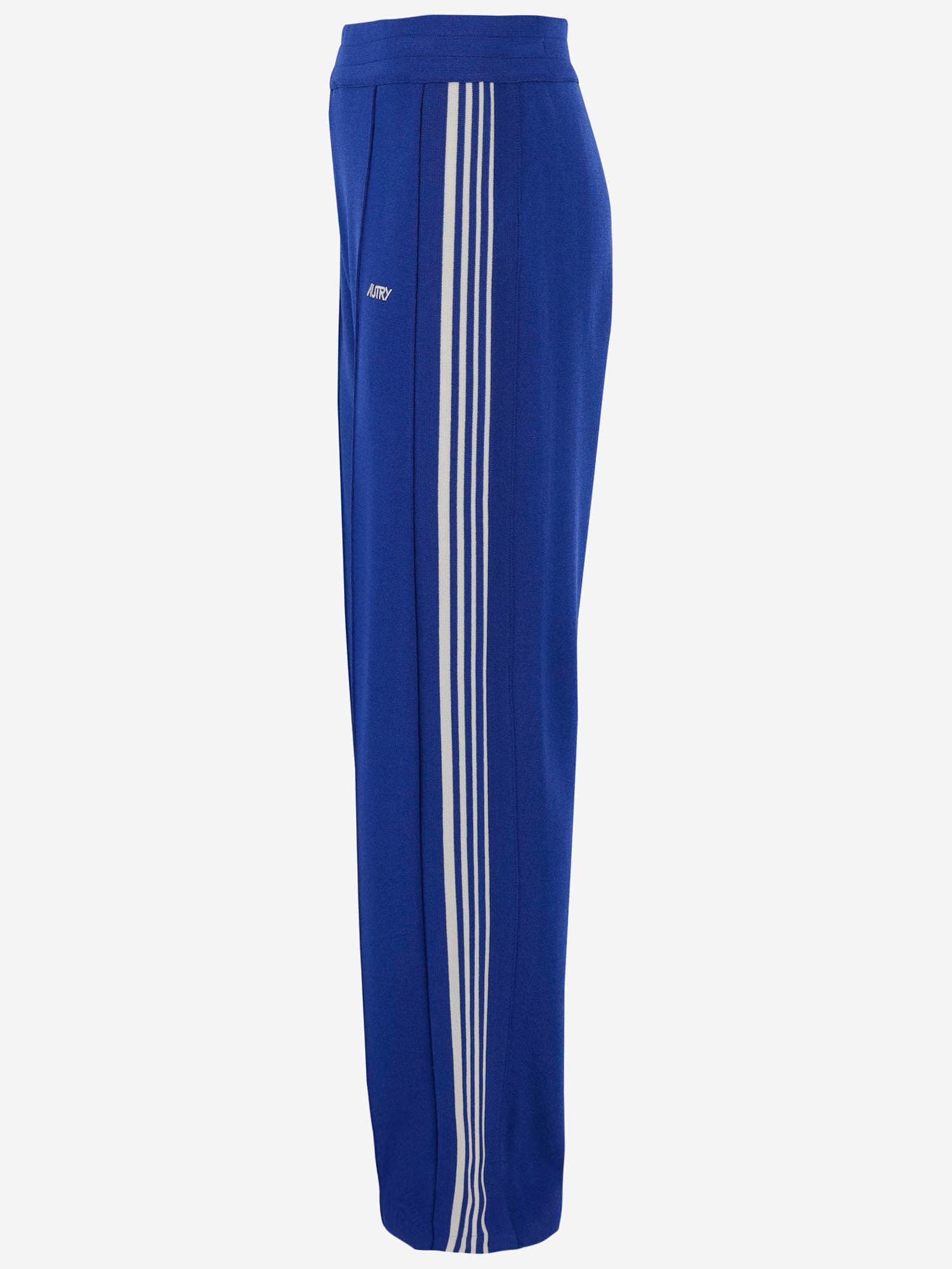 Autry Royal Blue Knitted Viscose Joggers In Knit Sapphire