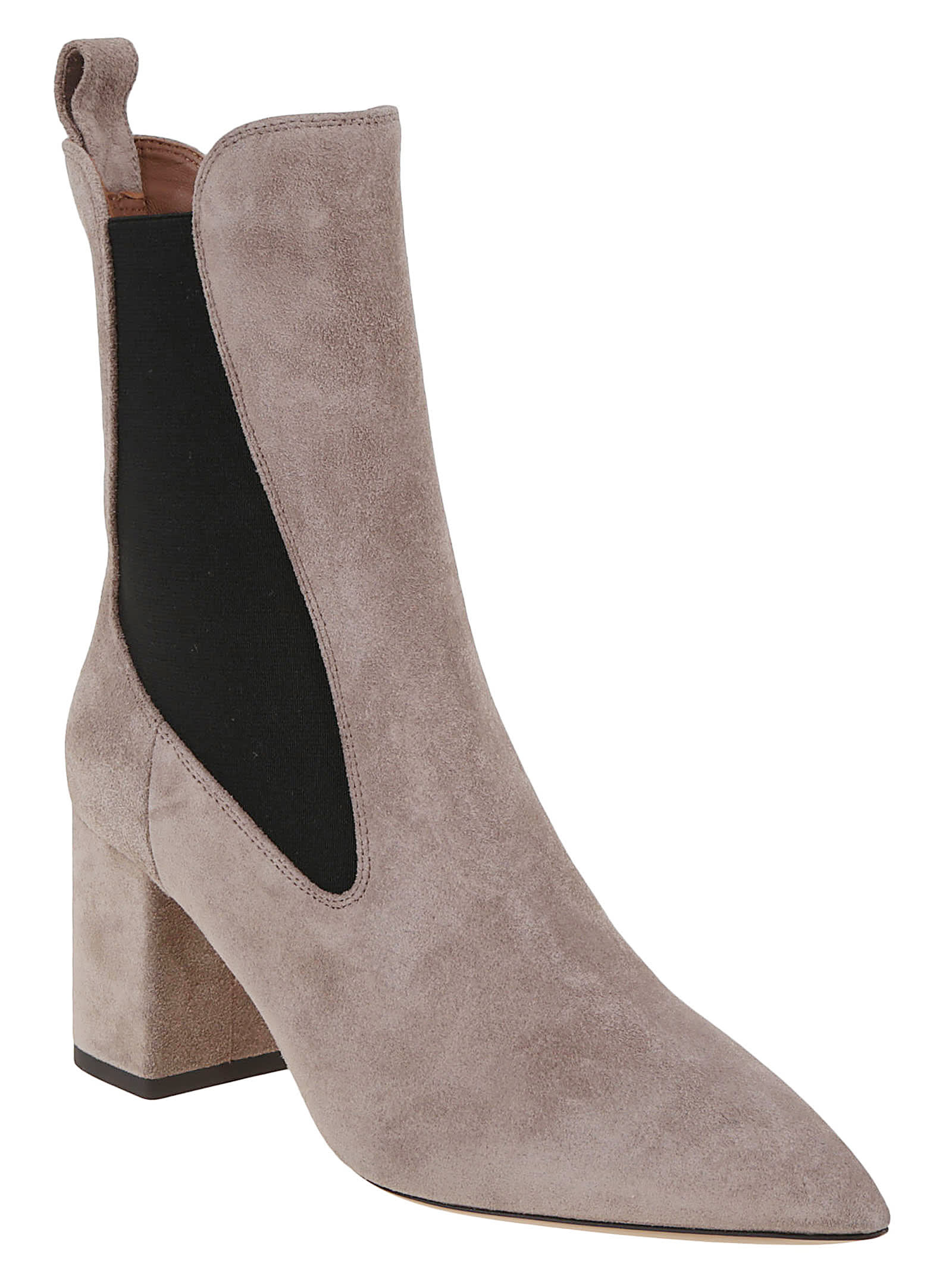 Paris Texas 70mm Pointed-toe Block-heel Chelsea Boots In Neutral